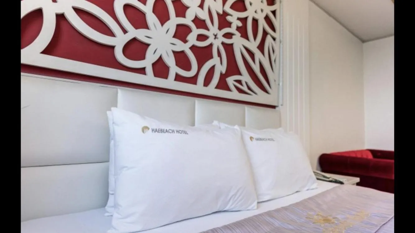 Bed in Yeosu Beach Hotel