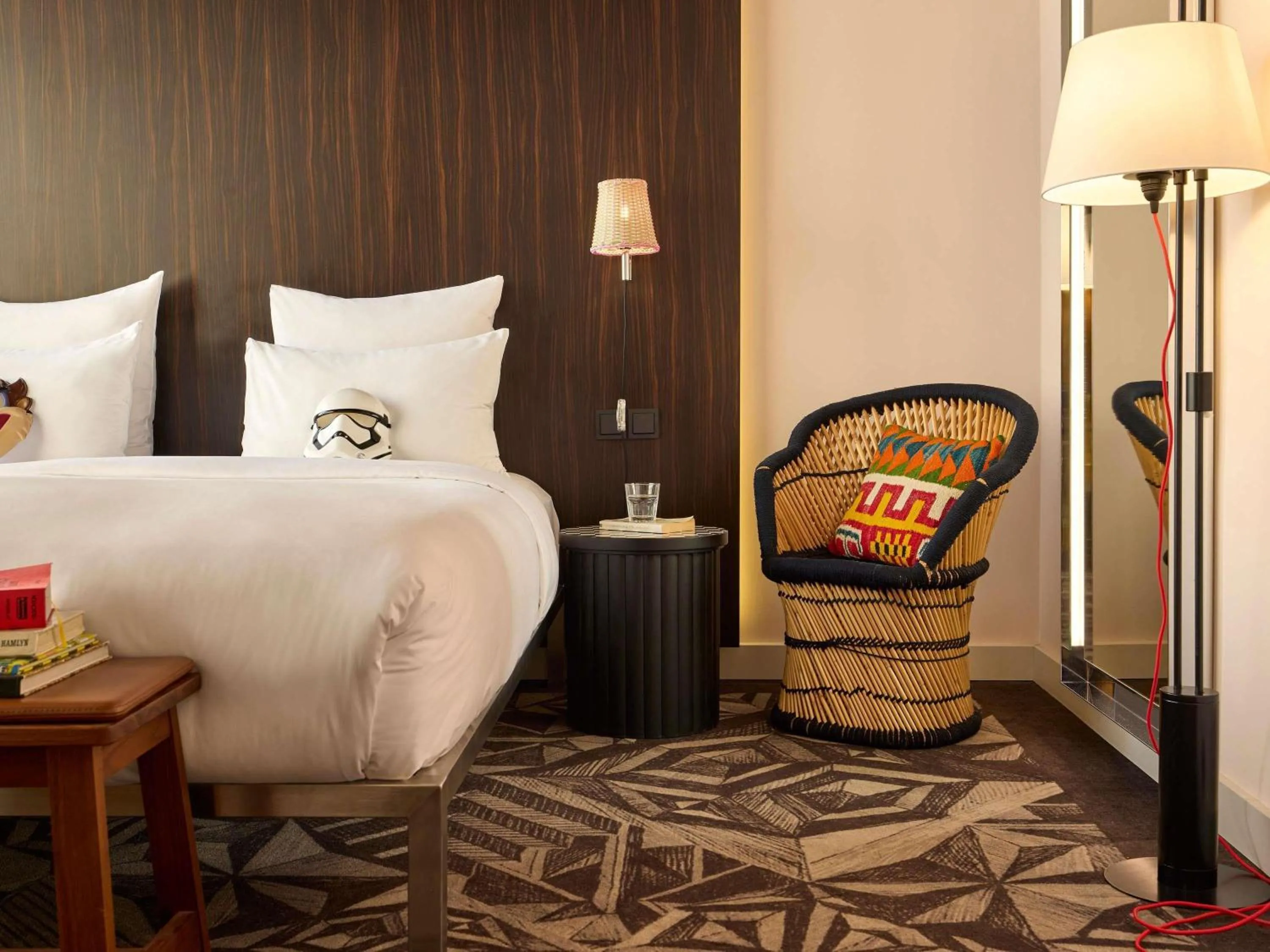 Bedroom, Bed in Mama Shelter Prague