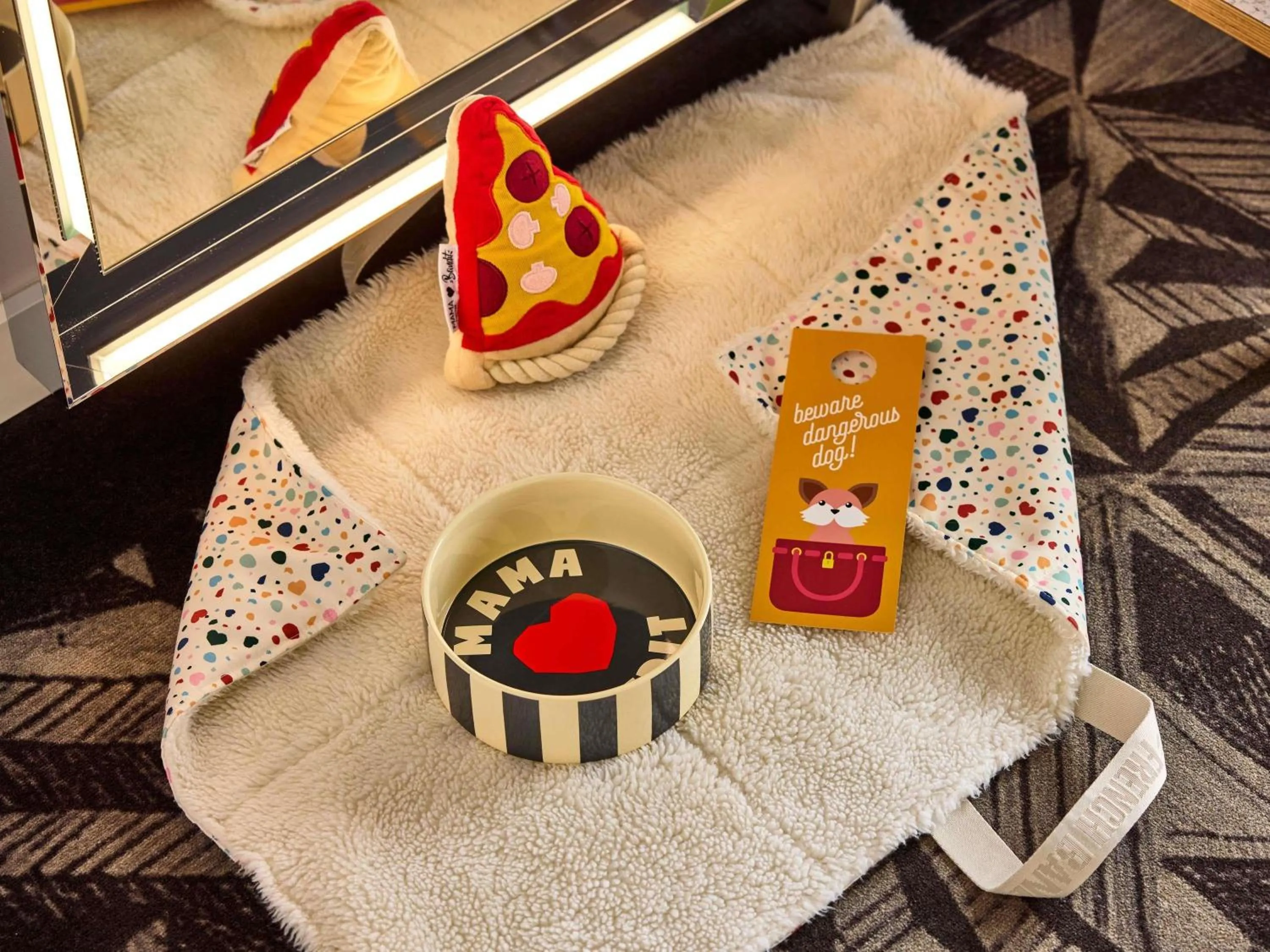 Bedroom in Mama Shelter Prague