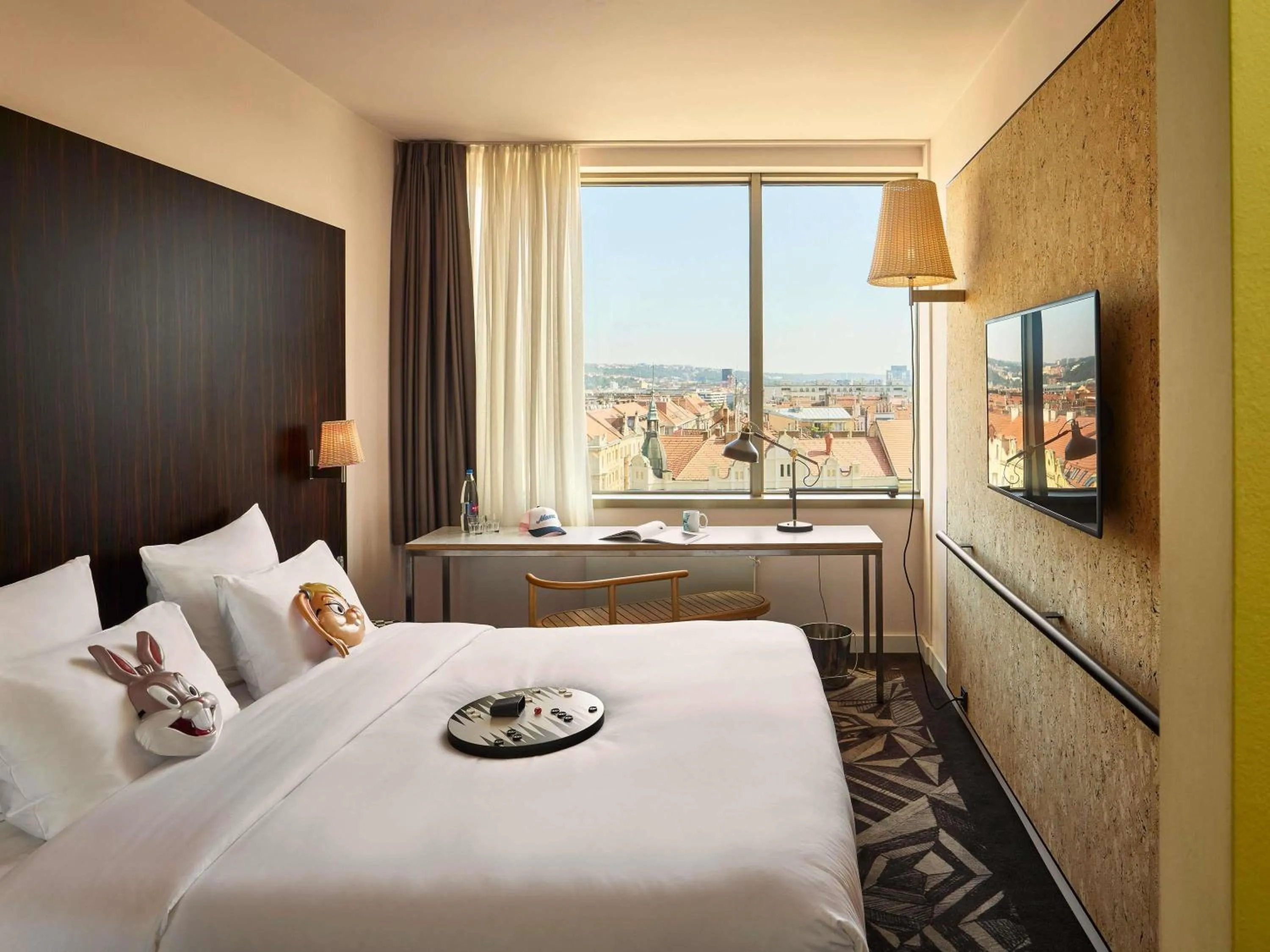 Bedroom, Bed in Mama Shelter Prague