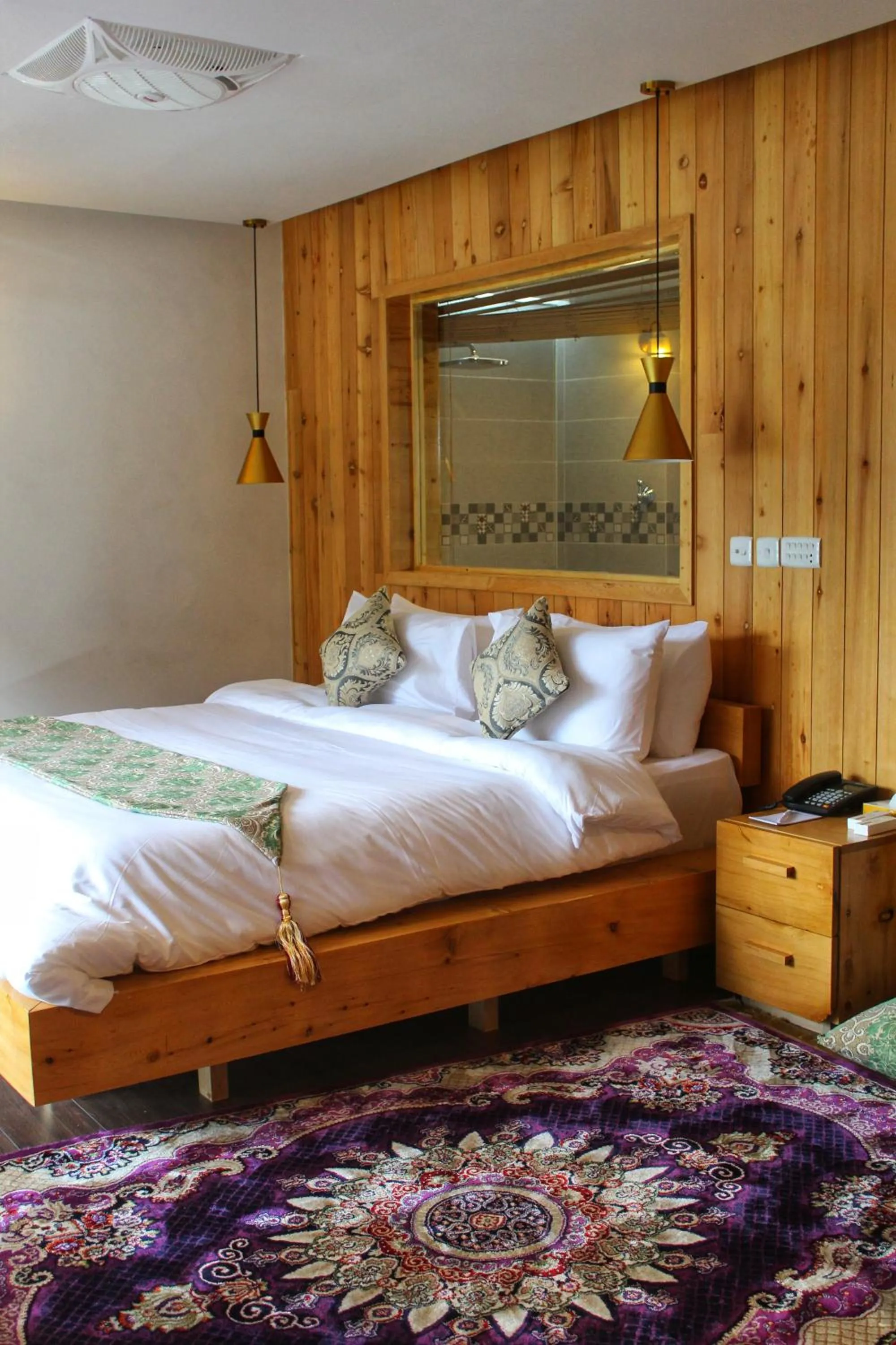 Bed in Famree Resort Hunza