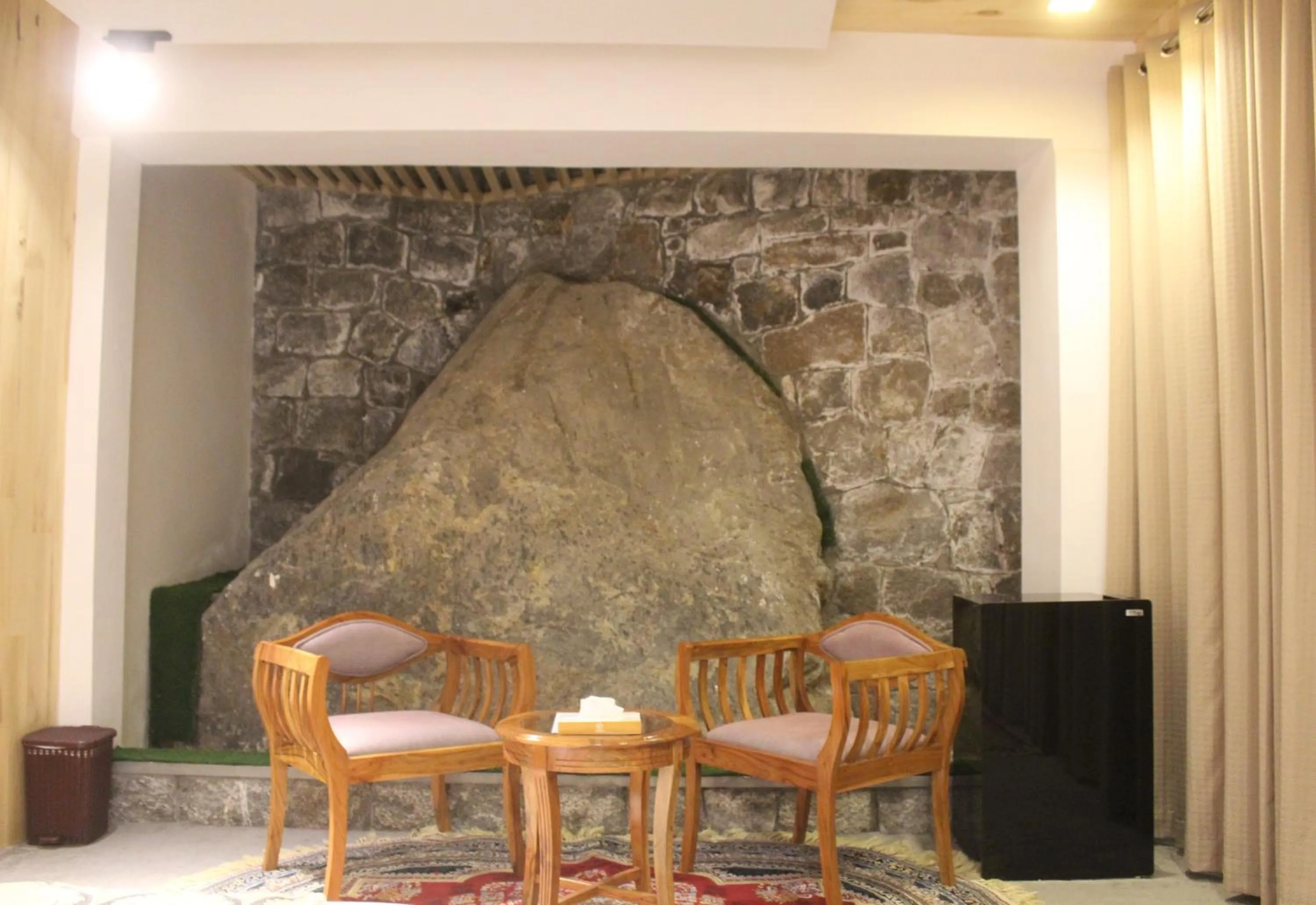 Seating area in Famree Resort Hunza