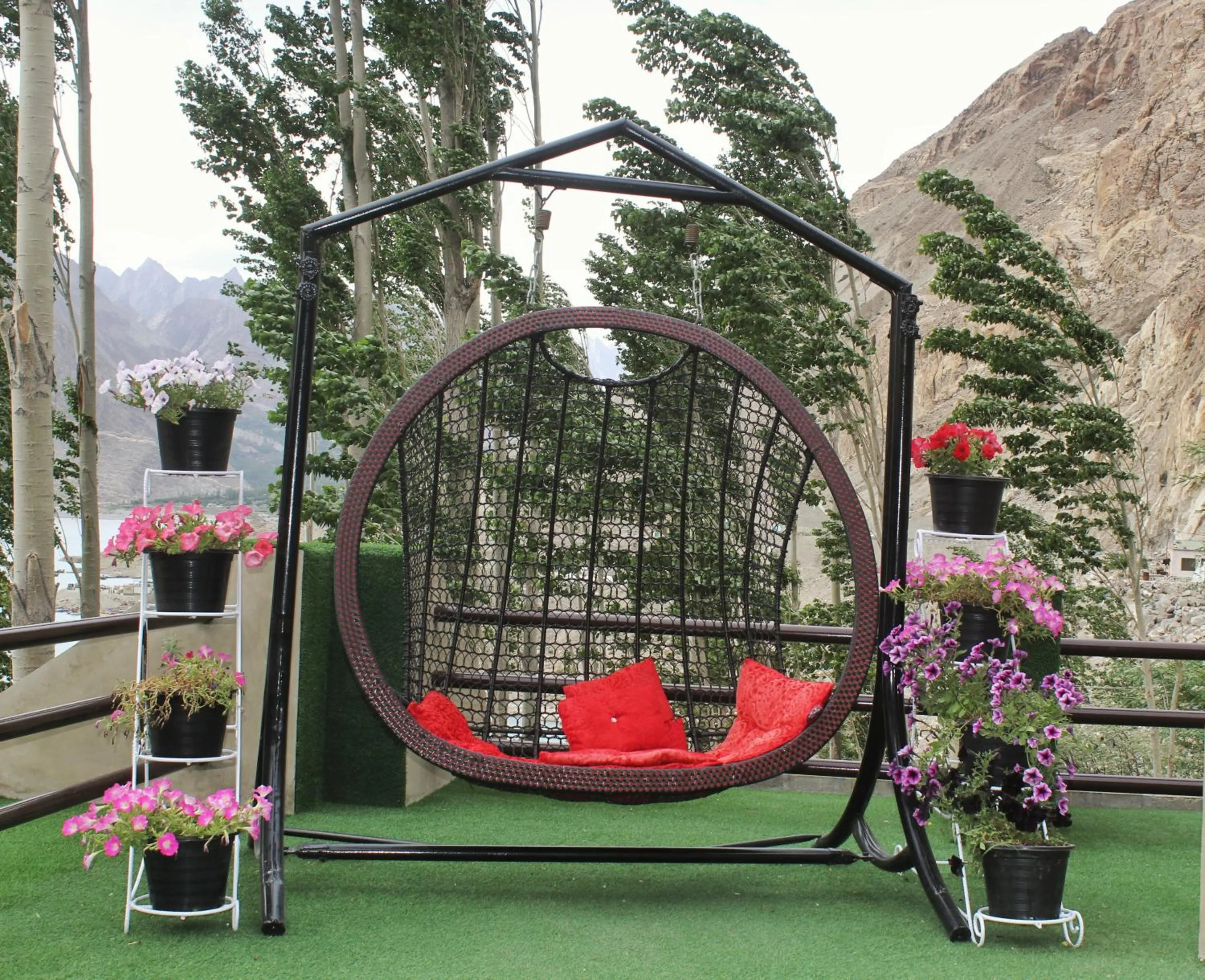 Patio in Famree Resort Hunza