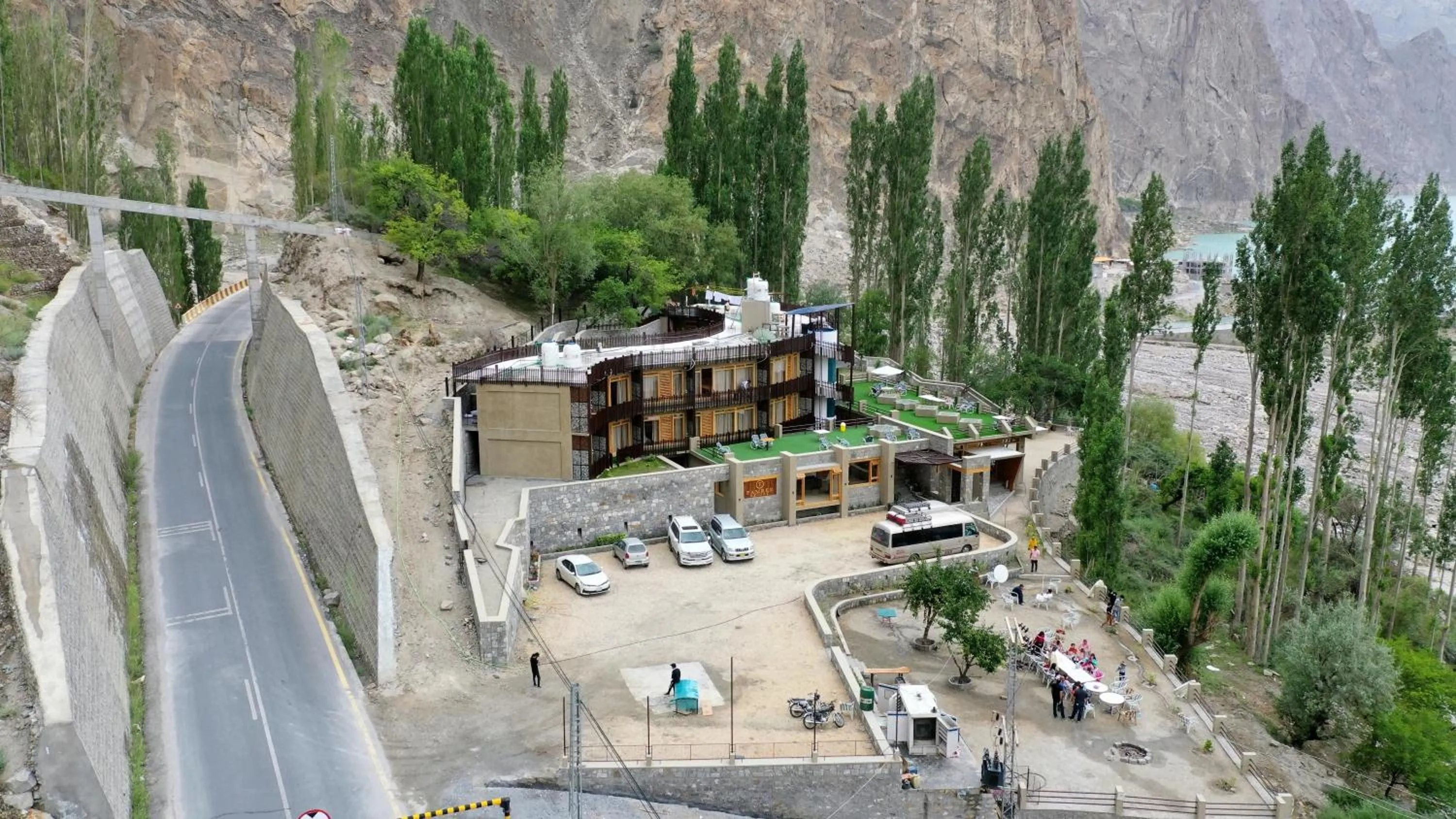 Bird's eye view in Famree Resort Hunza