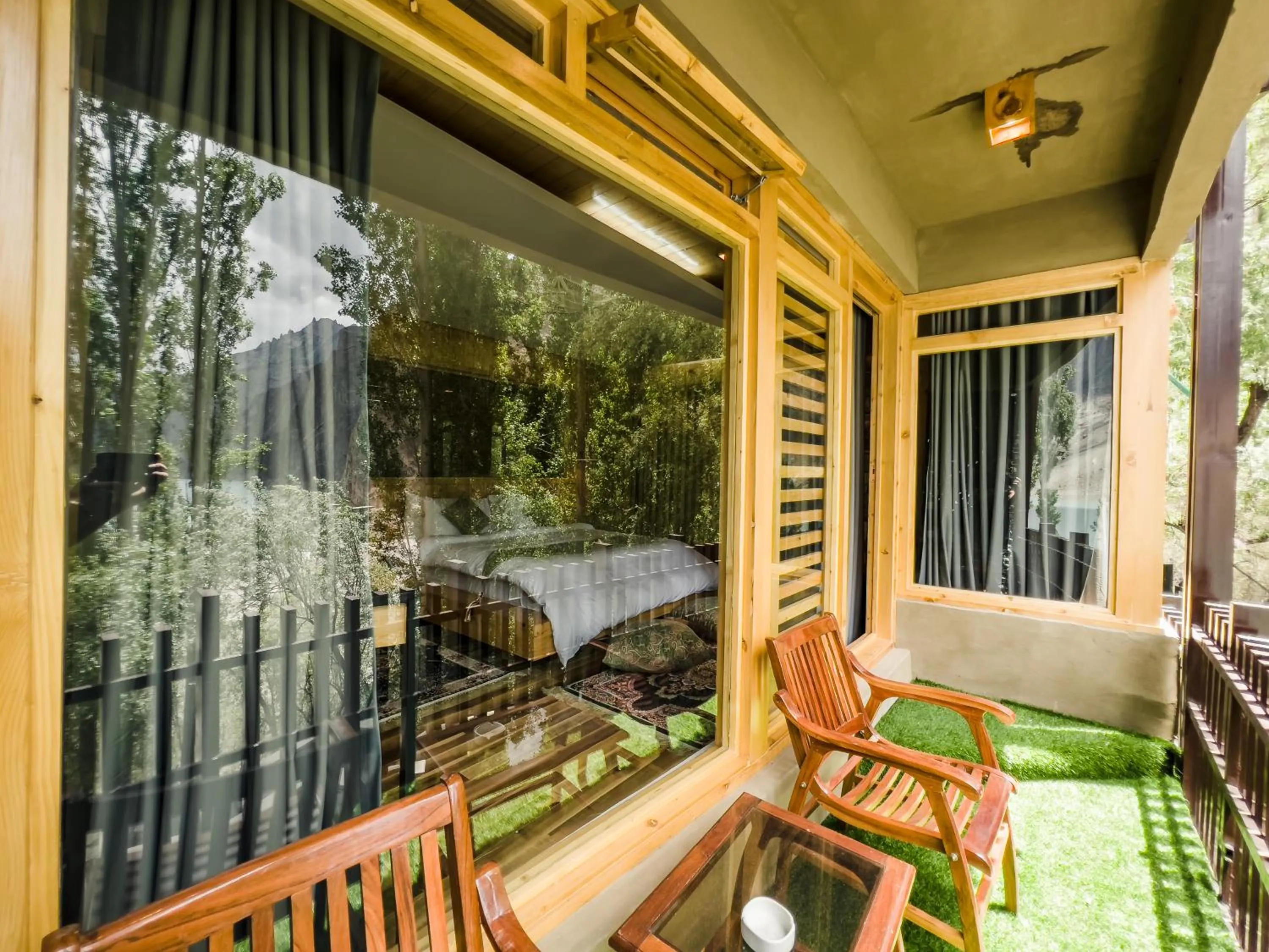 Balcony/Terrace in Famree Resort Hunza