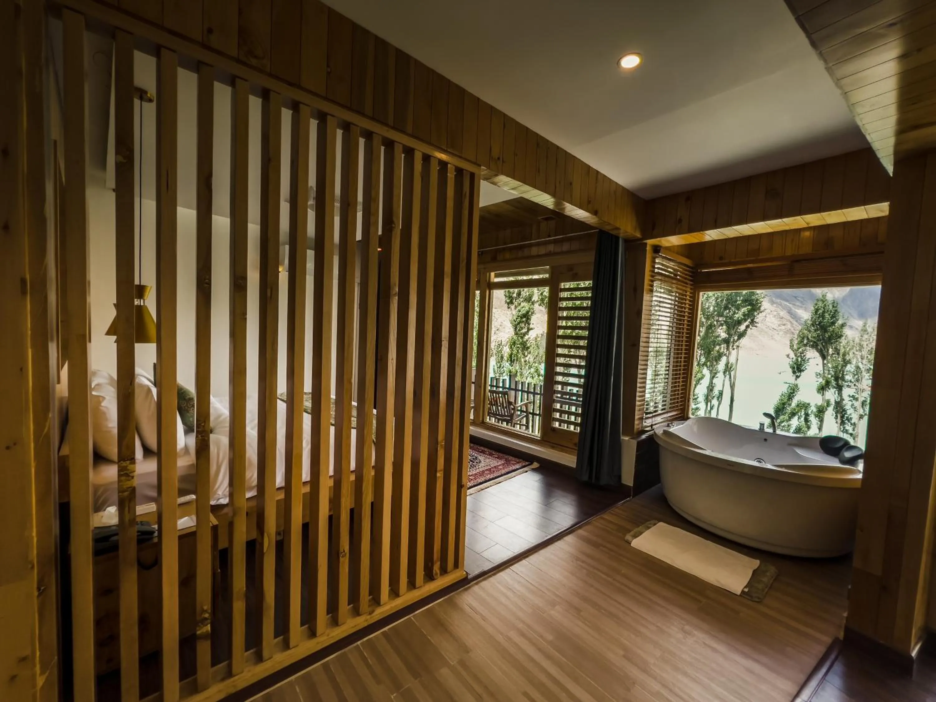 Sauna, Bed in Famree Resort Hunza