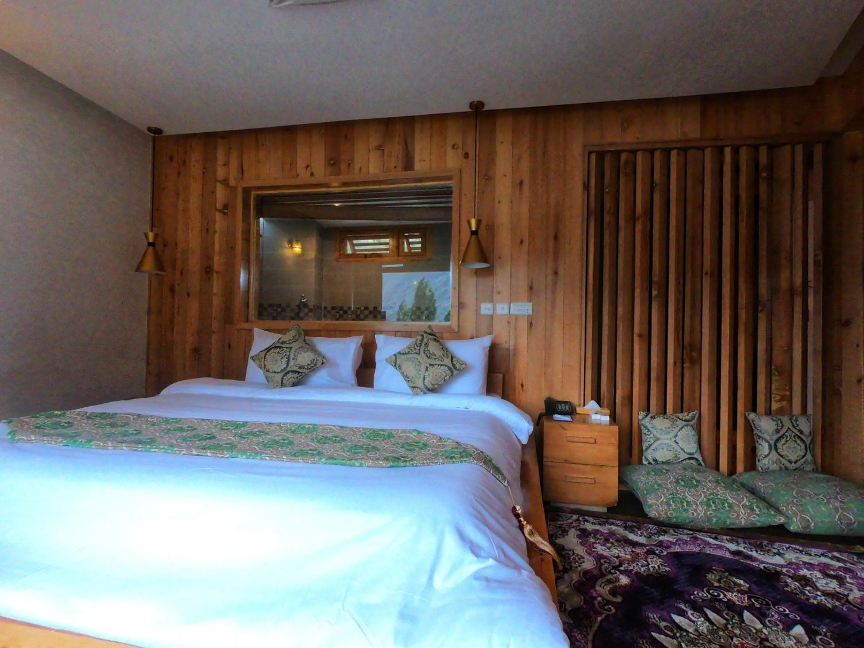 Bed in Famree Resort Hunza