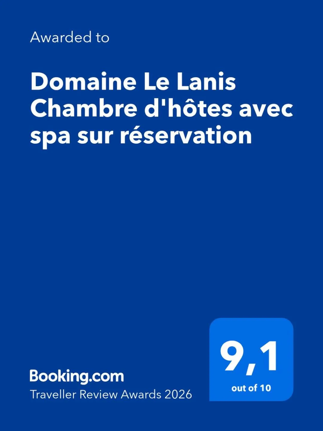 Domaine Le Lanis Chambre d'hôtes avec spa sur réservation