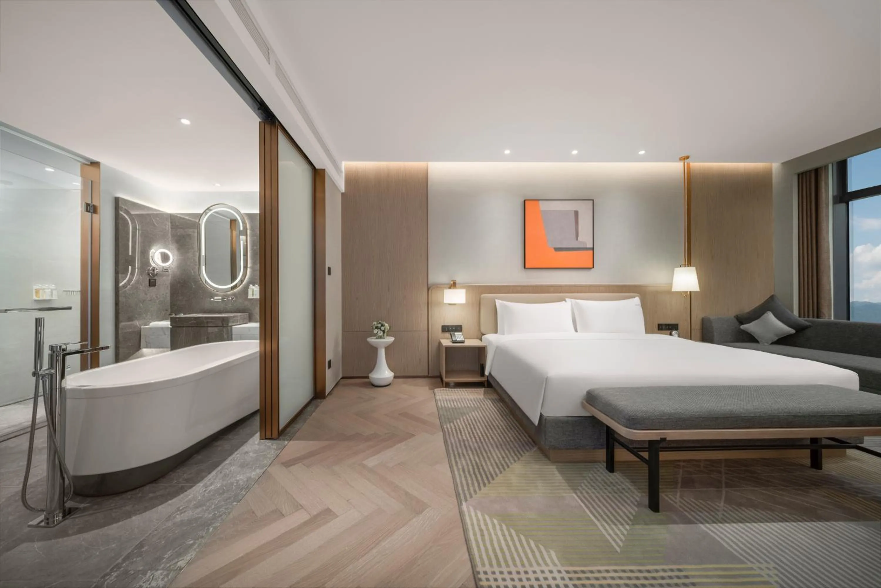 Bed in Holiday Inn Fu'an