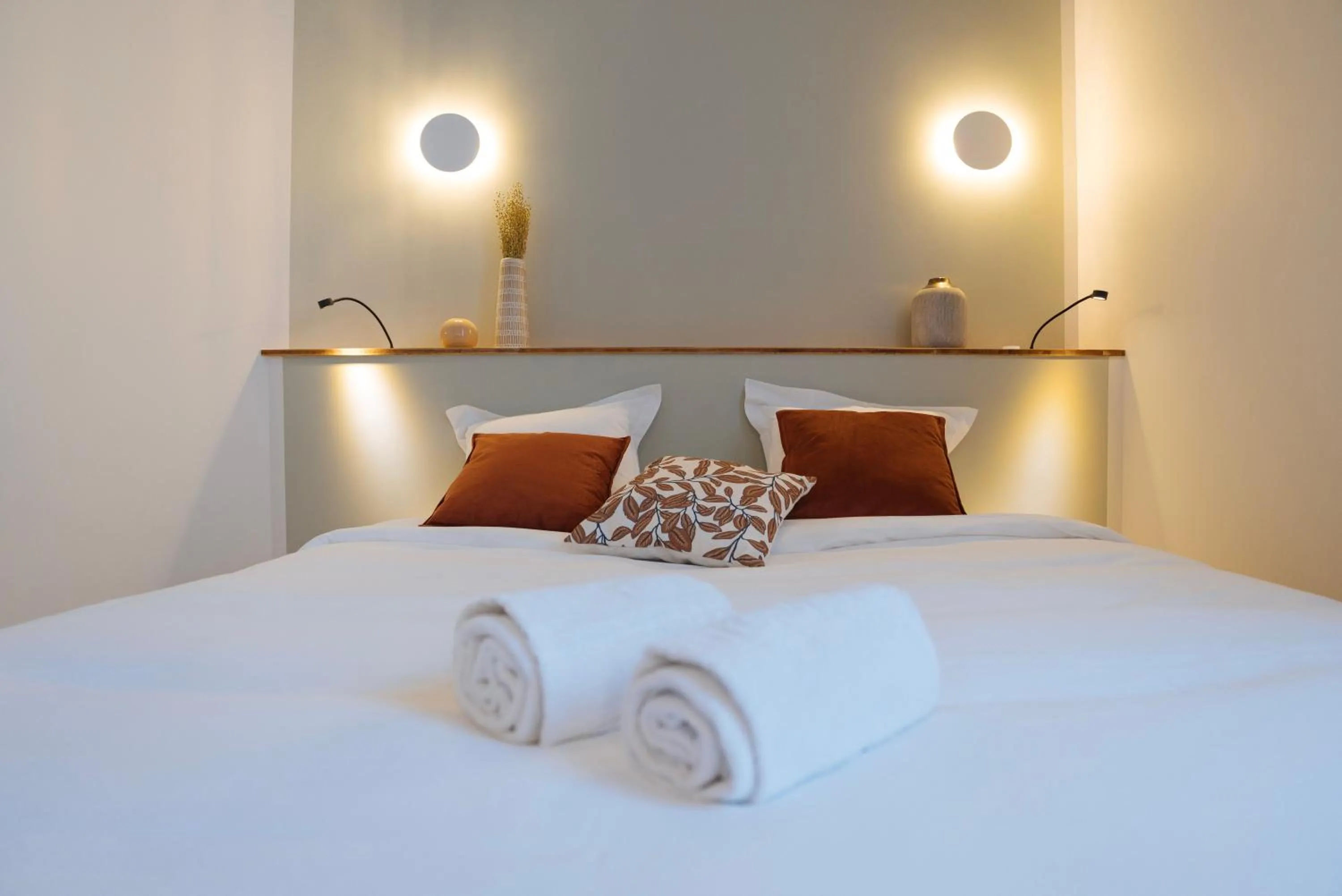 Bed in Hotellerie de l'Abbaye du Désert