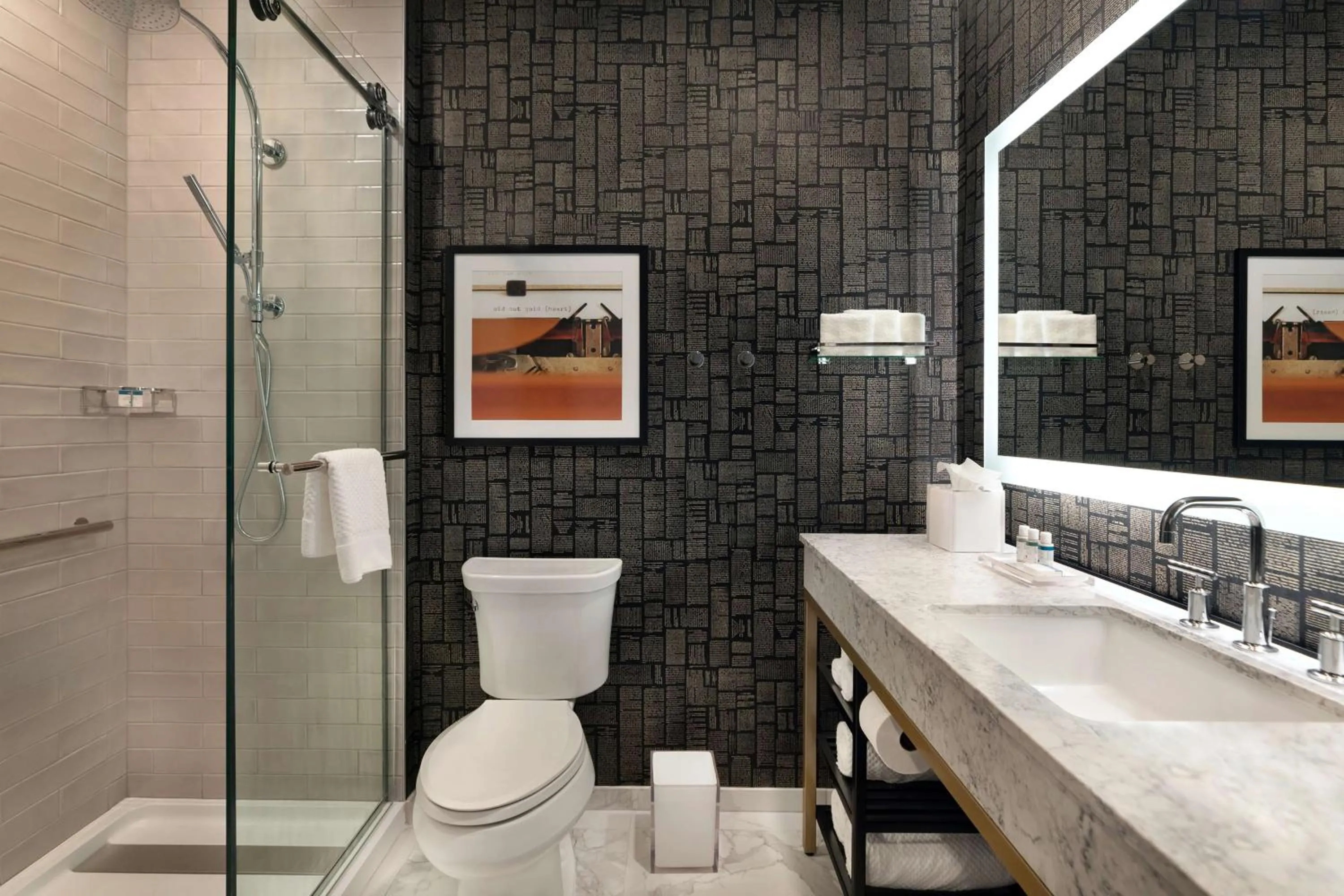 Bathroom in The Slate Hotel Denver Downtown, Tapestry by Hilton