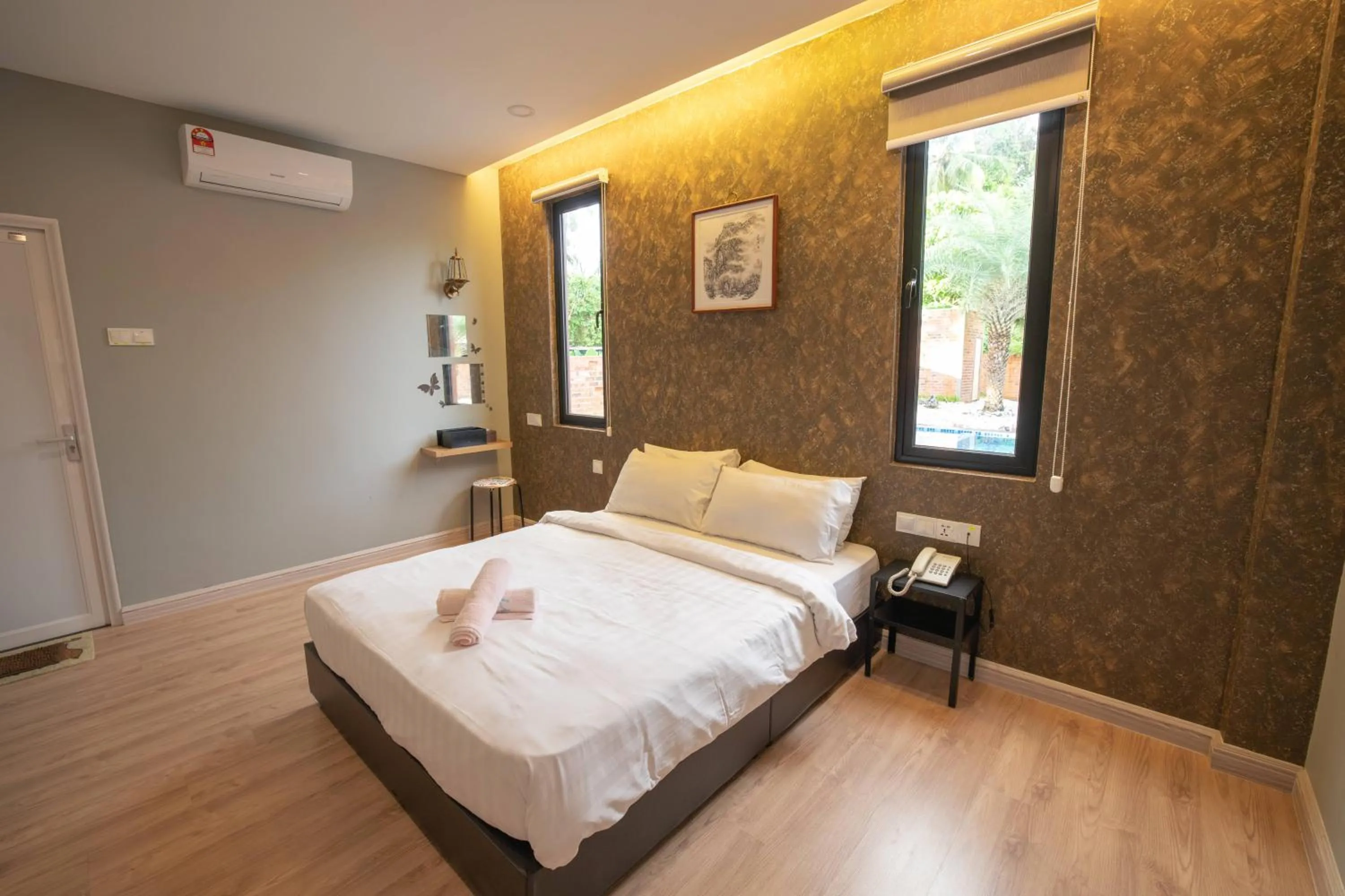 Bed in Vintage Villa Langkawi