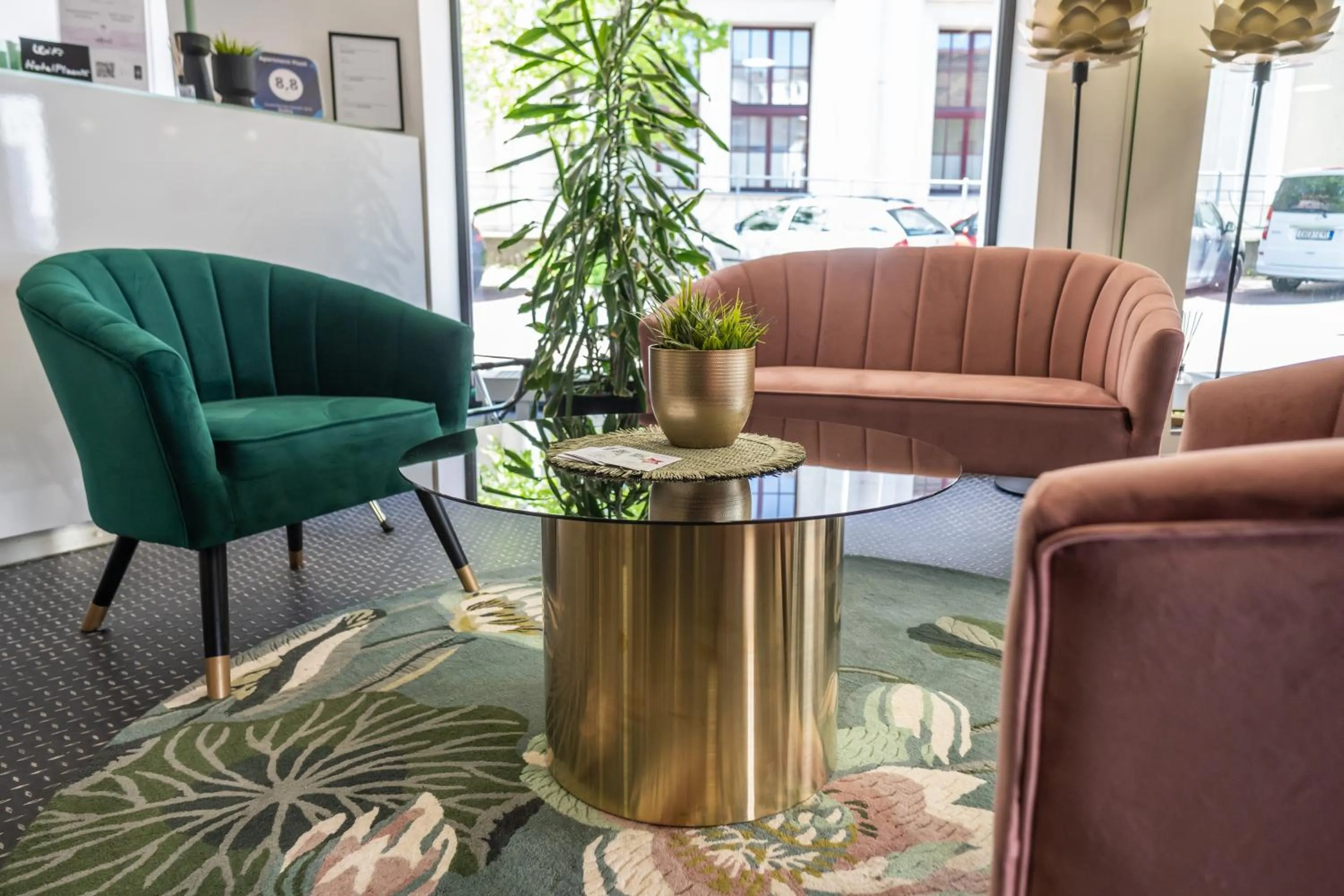 Lobby or reception in Hotel Plzeň