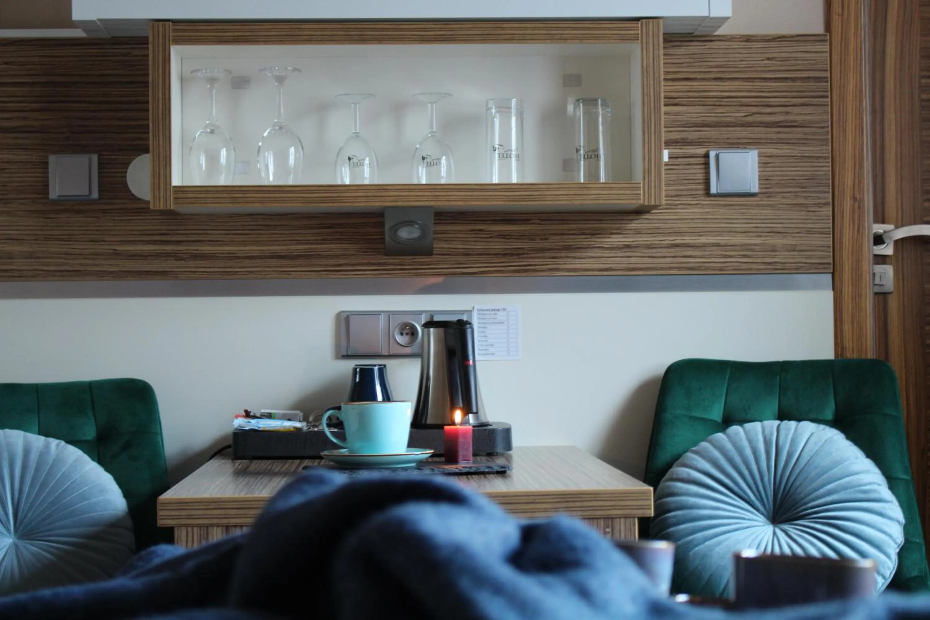 Seating area in Hotel Plzeň