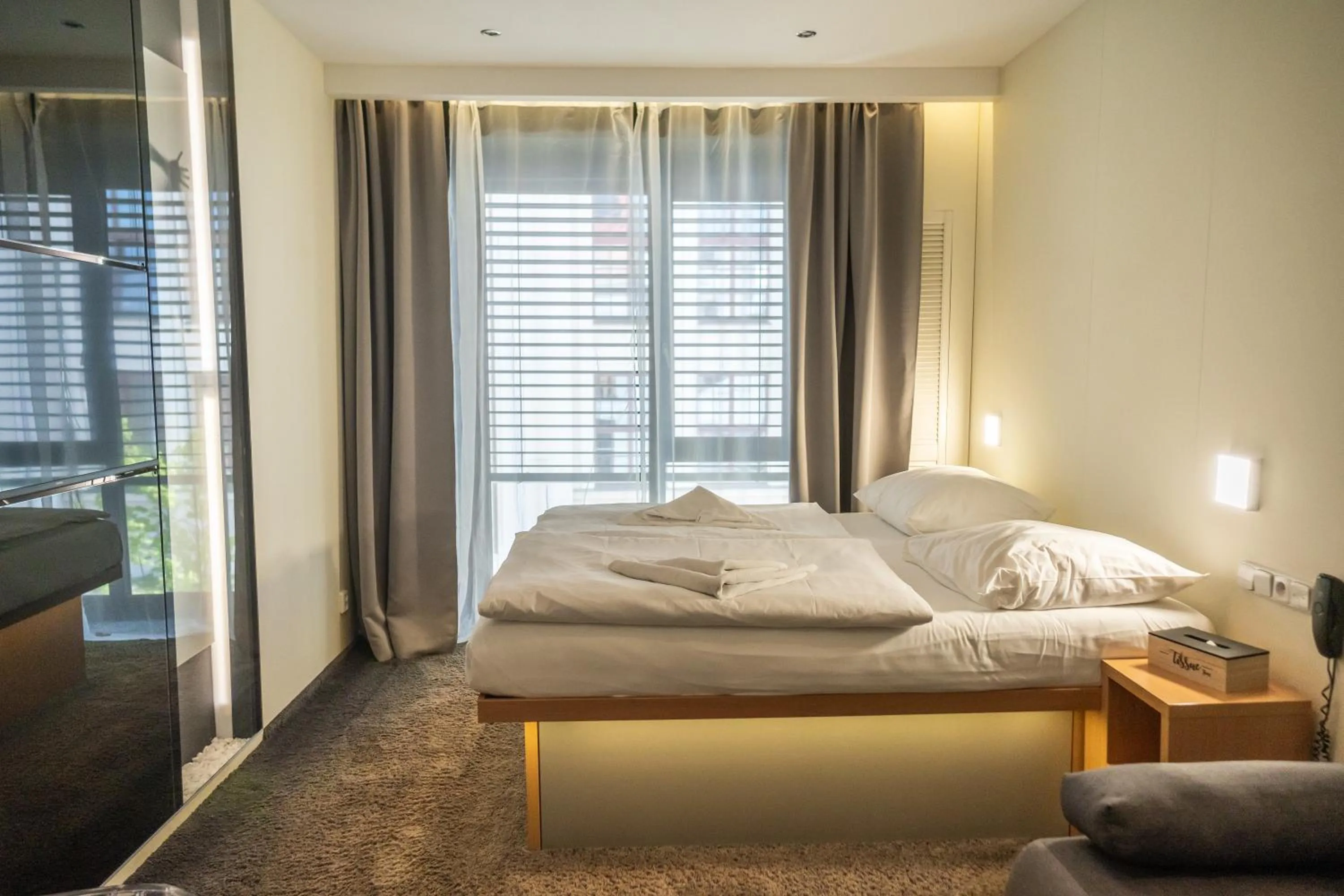 Bedroom, Bed in Hotel Plzeň