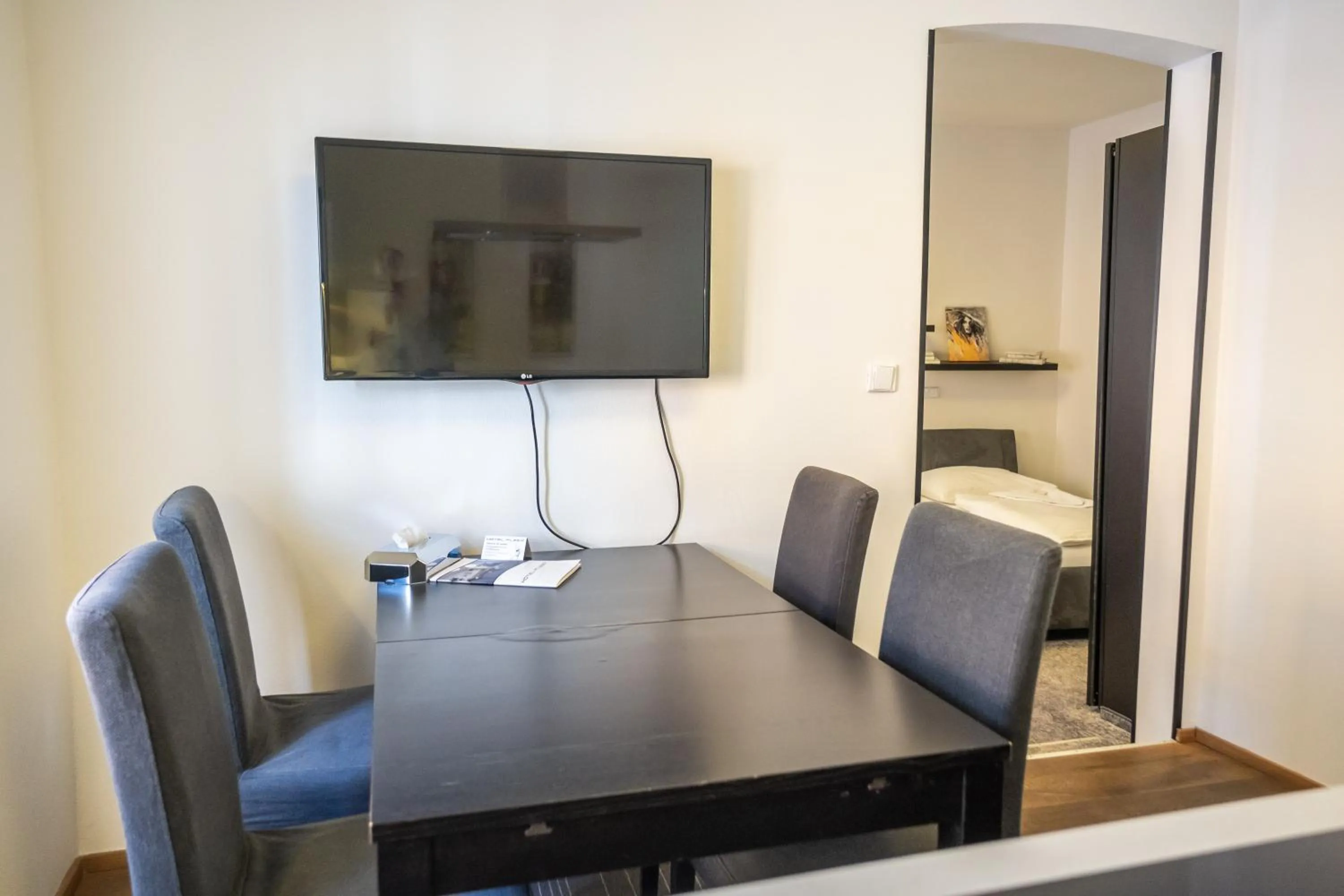 Kitchen or kitchenette in Hotel Plzeň