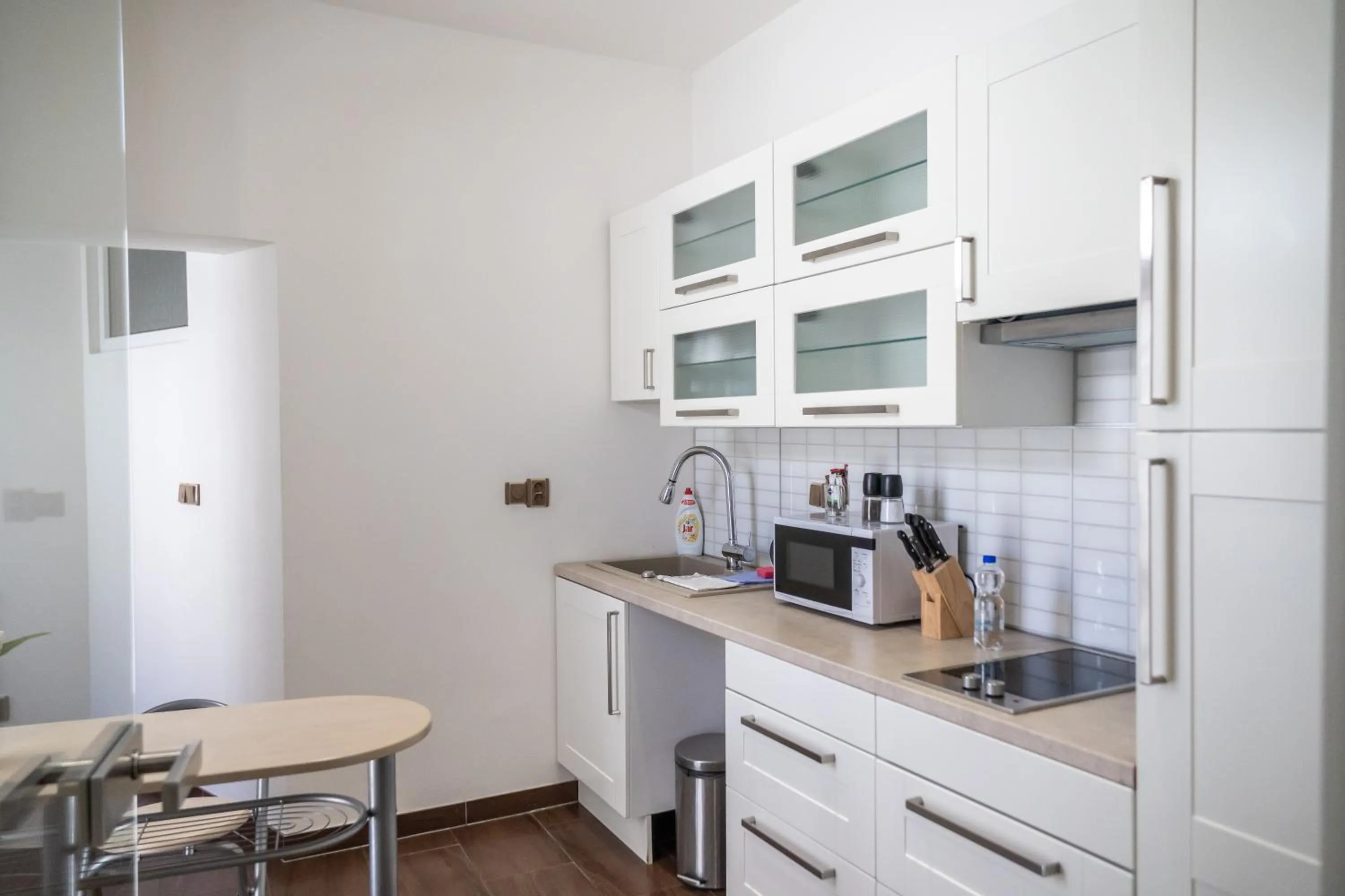 Kitchen or kitchenette in Hotel Plzeň