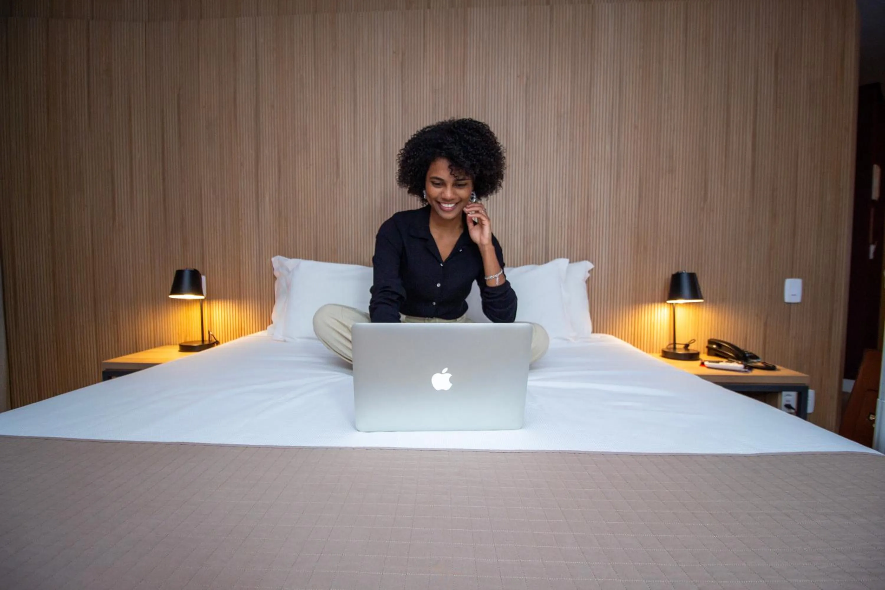 Bedroom, Bed in Hotel Cassino Tower São José do Rio Preto by Nacional Inn