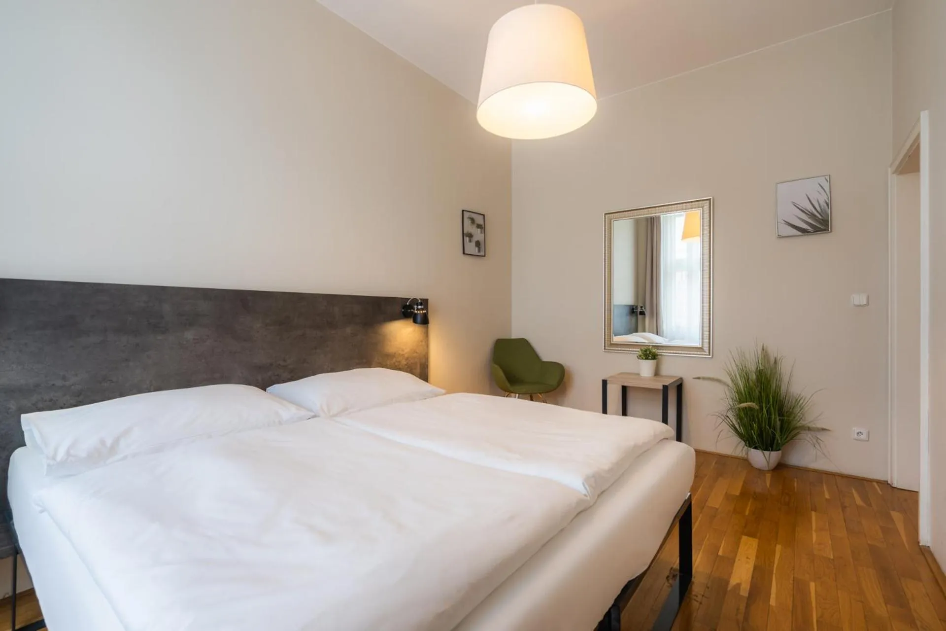 Bed in EA ApartHotel Melantrich