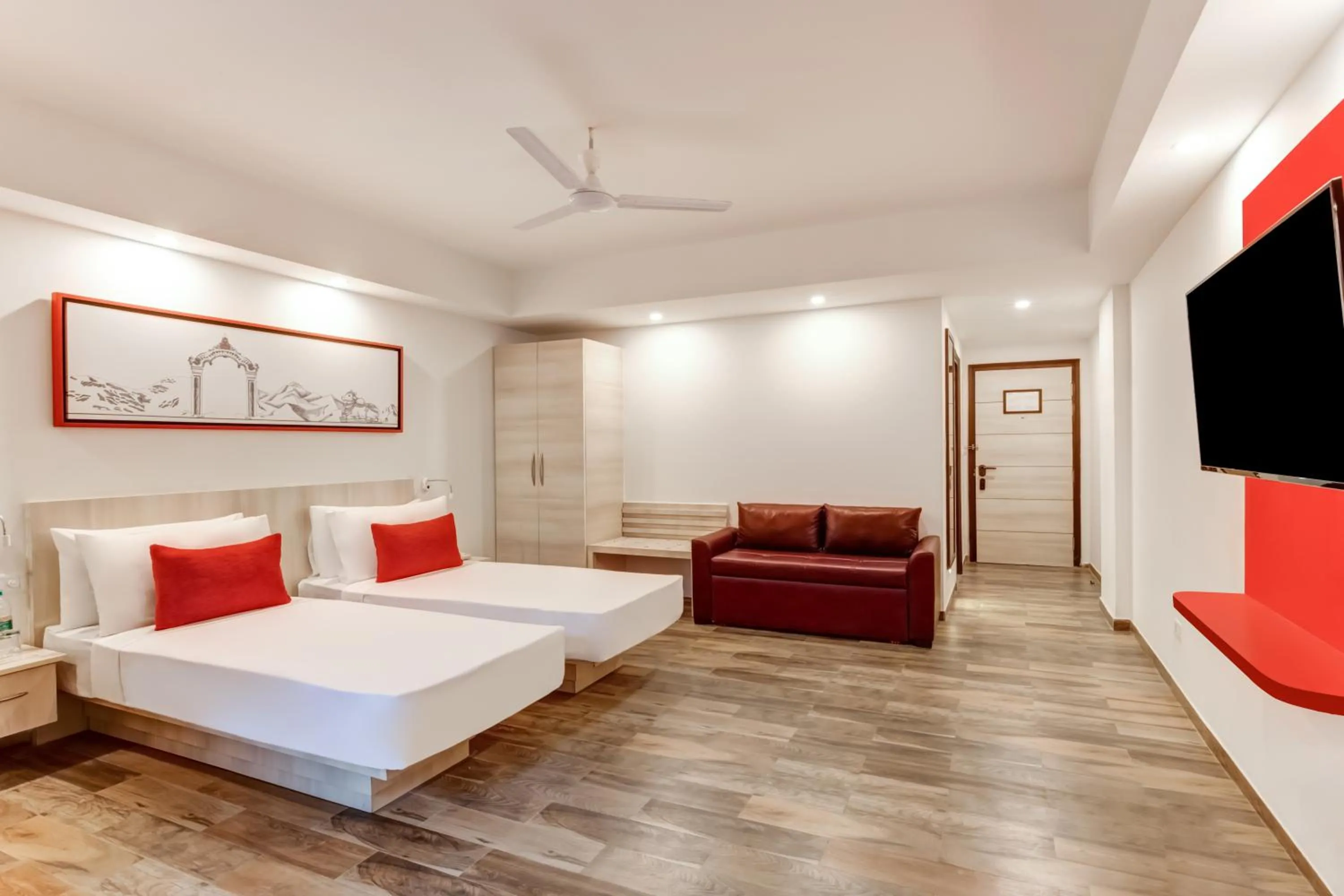 Bedroom, Bed in Red Fox by Lemon Tree Hotels, Neelkanth