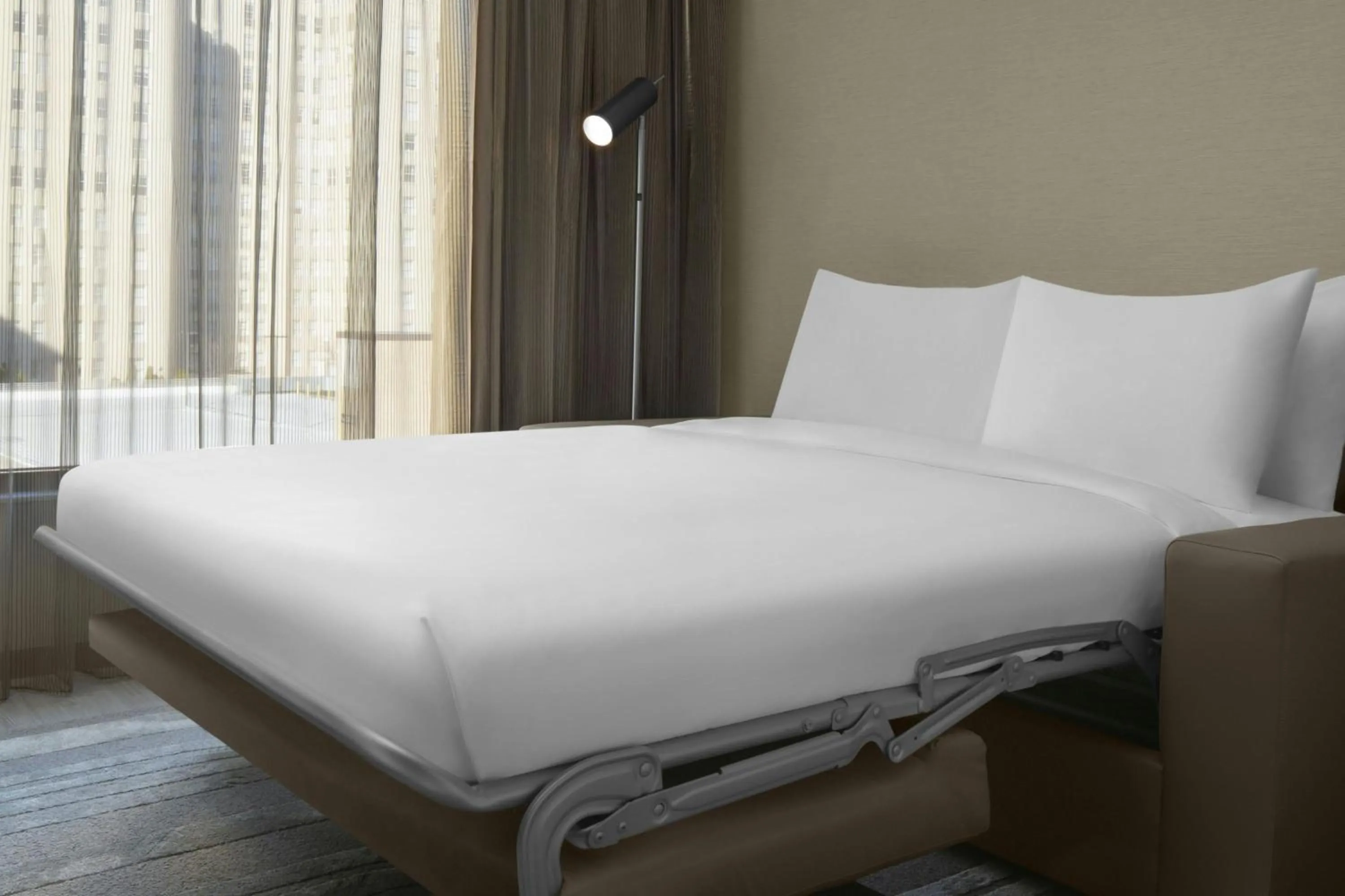 Photo of the whole room, Bed in AC Hotel by Marriott St Louis Central West End