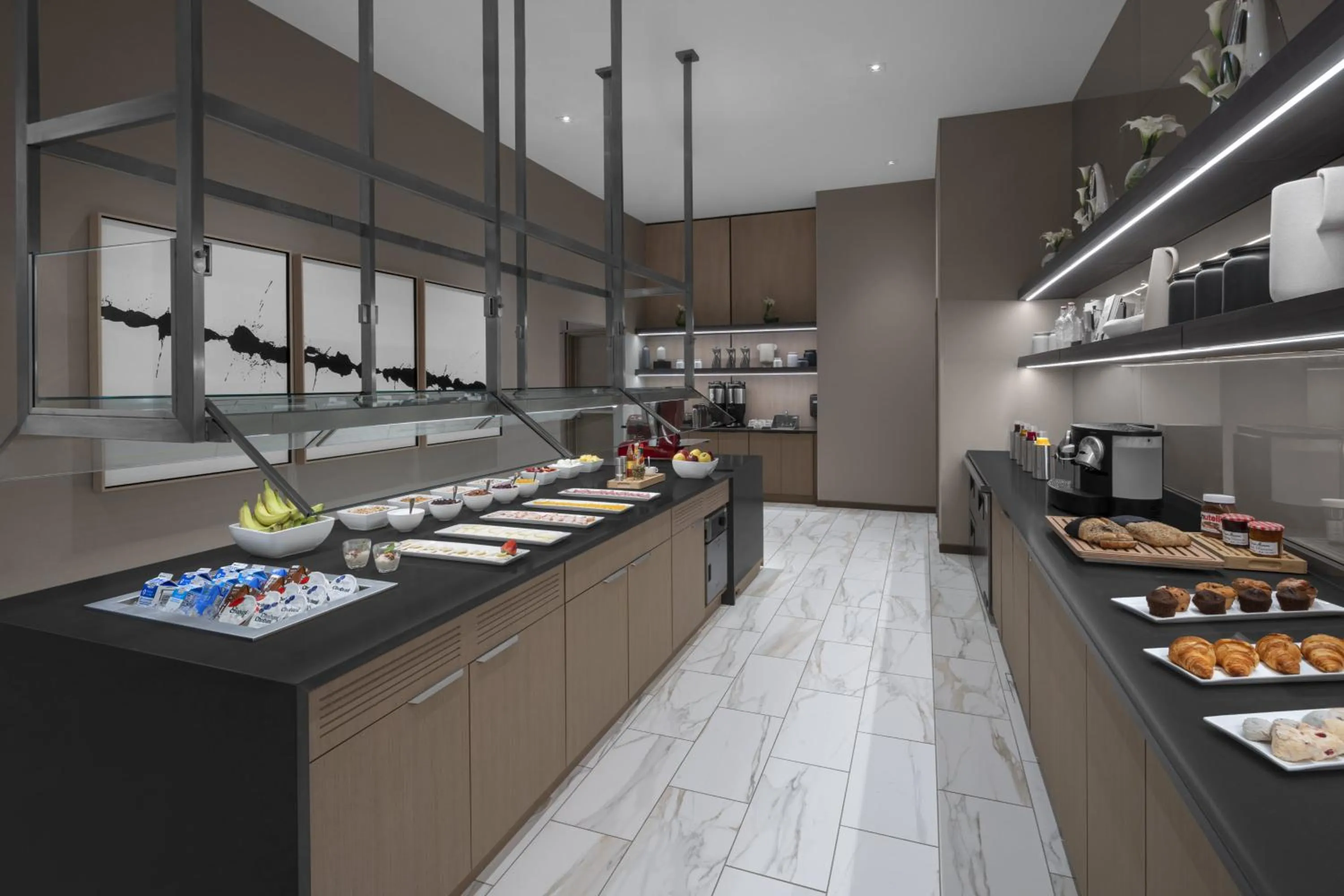 Buffet breakfast in AC Hotel by Marriott St Louis Central West End