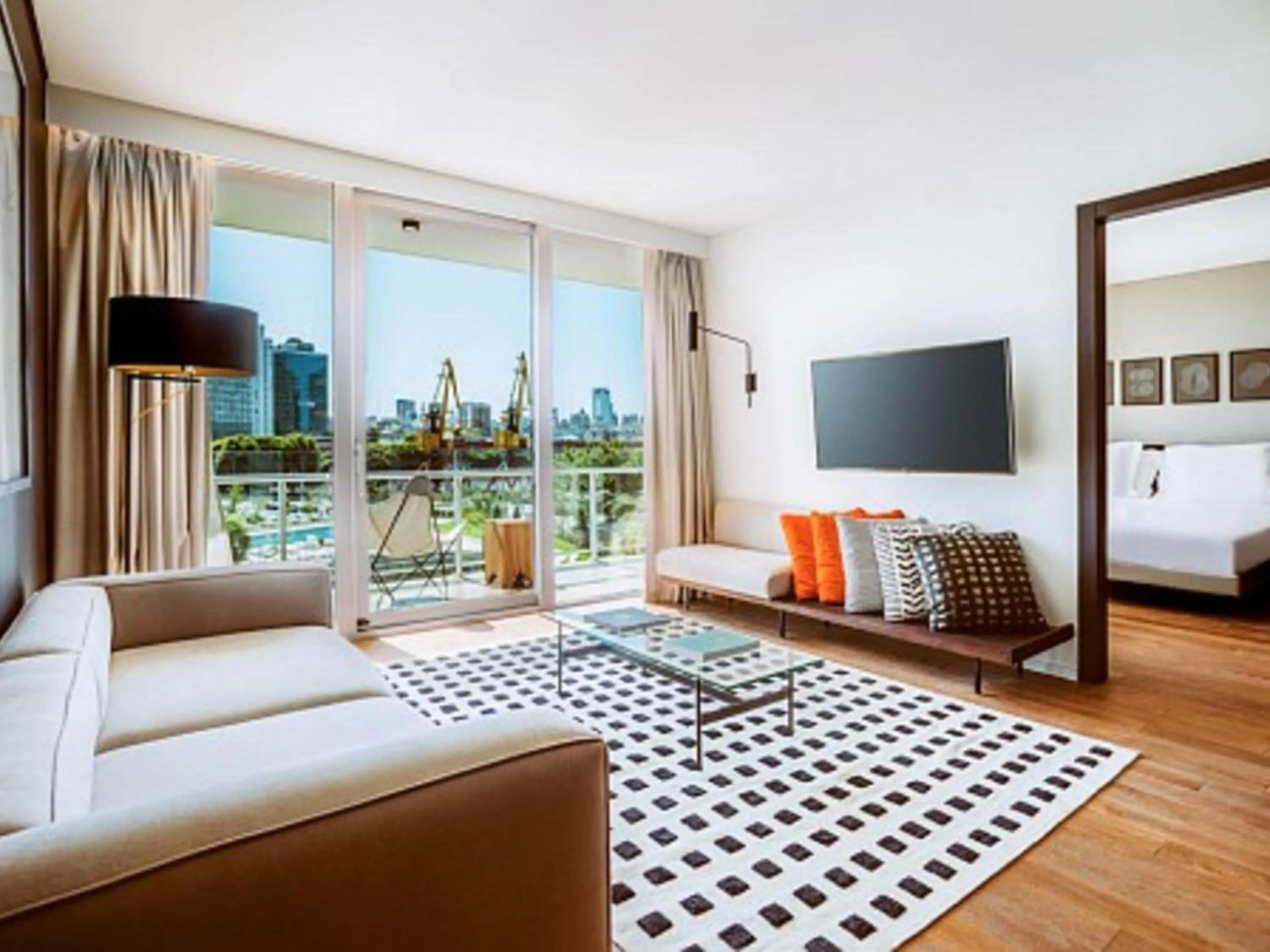 Bedroom, Bed in SLS Buenos Aires Puerto Madero