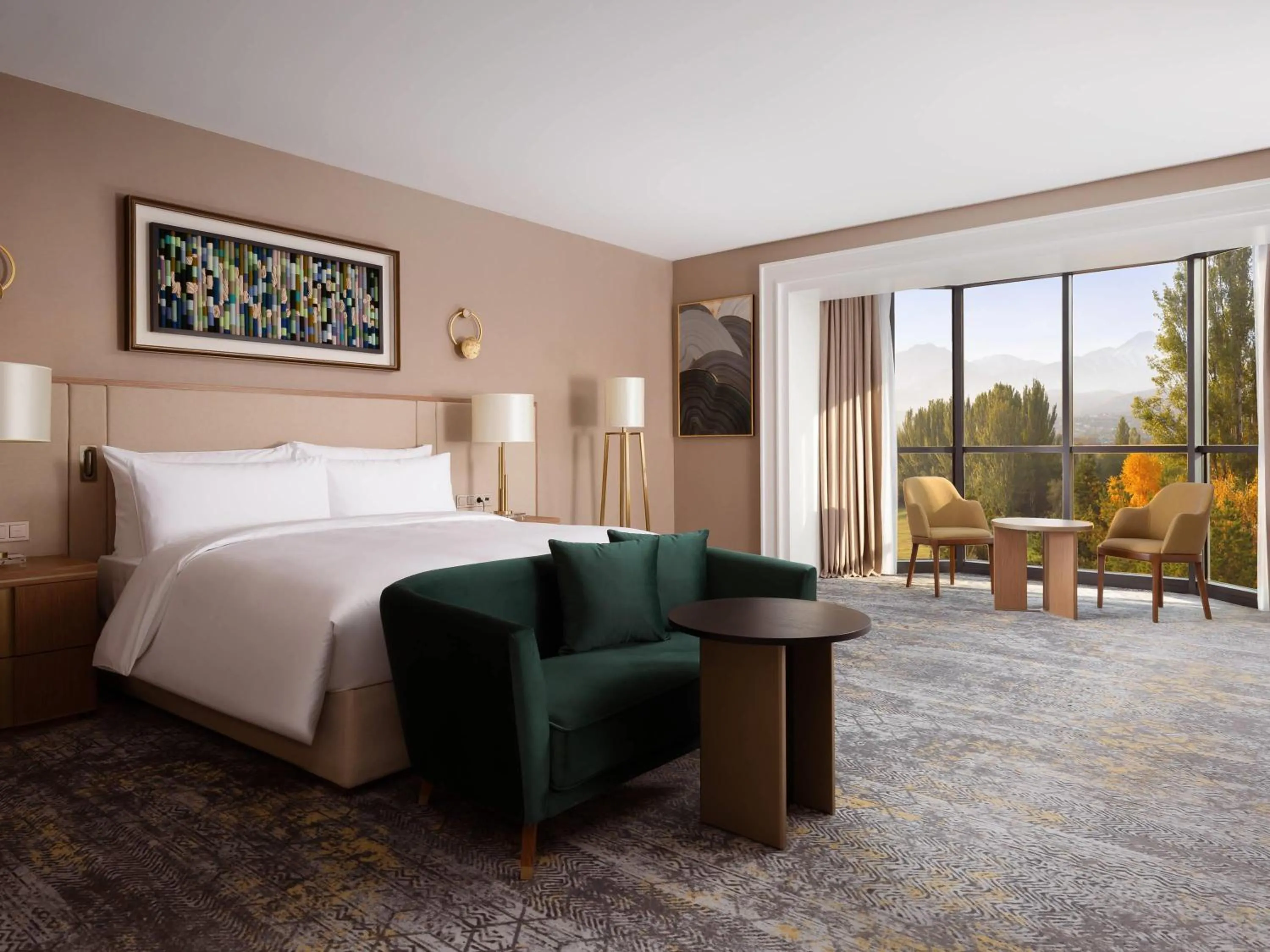 Bedroom, Bed in Swissôtel Wellness Resort Alatau Almaty