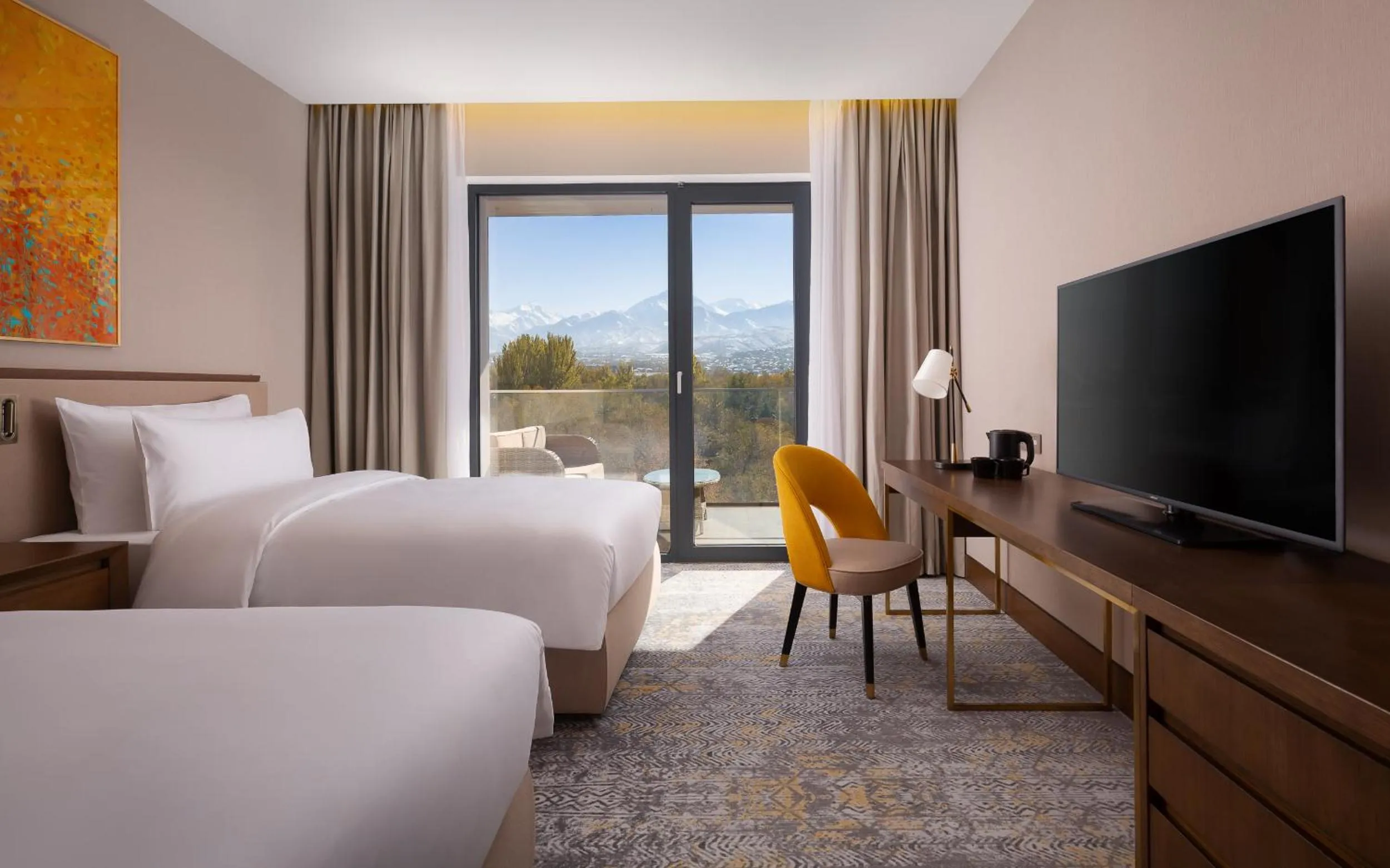 Bedroom, Bed in Swissôtel Wellness Resort Alatau Almaty