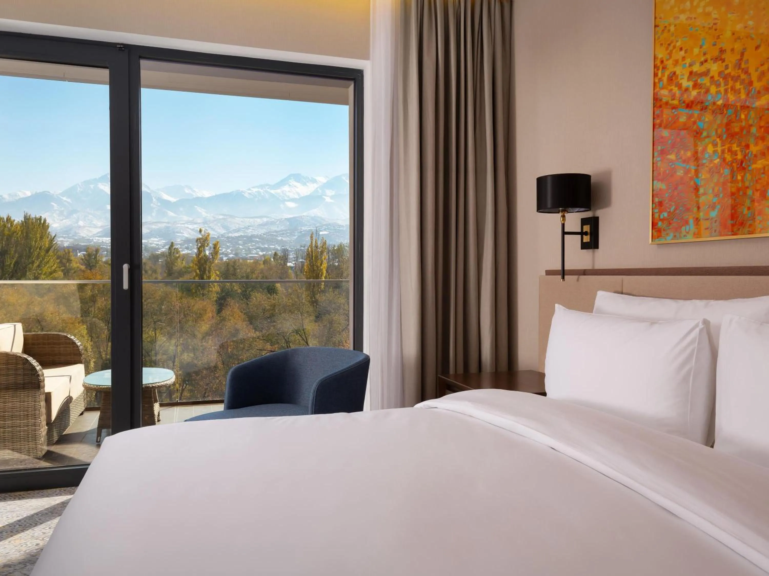 Bedroom, Bed in Swissôtel Wellness Resort Alatau Almaty