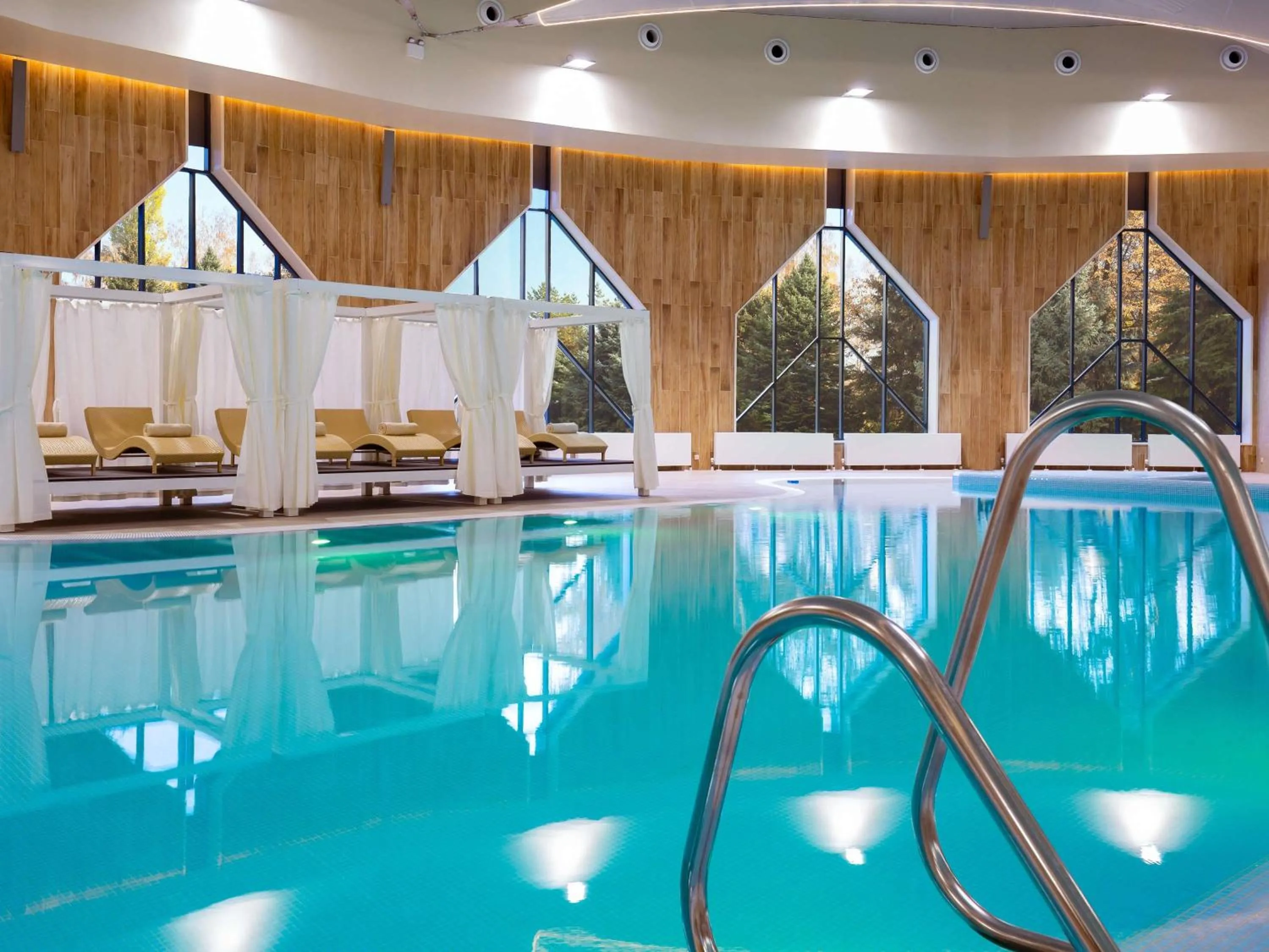 Pool view in Swissôtel Wellness Resort Alatau Almaty