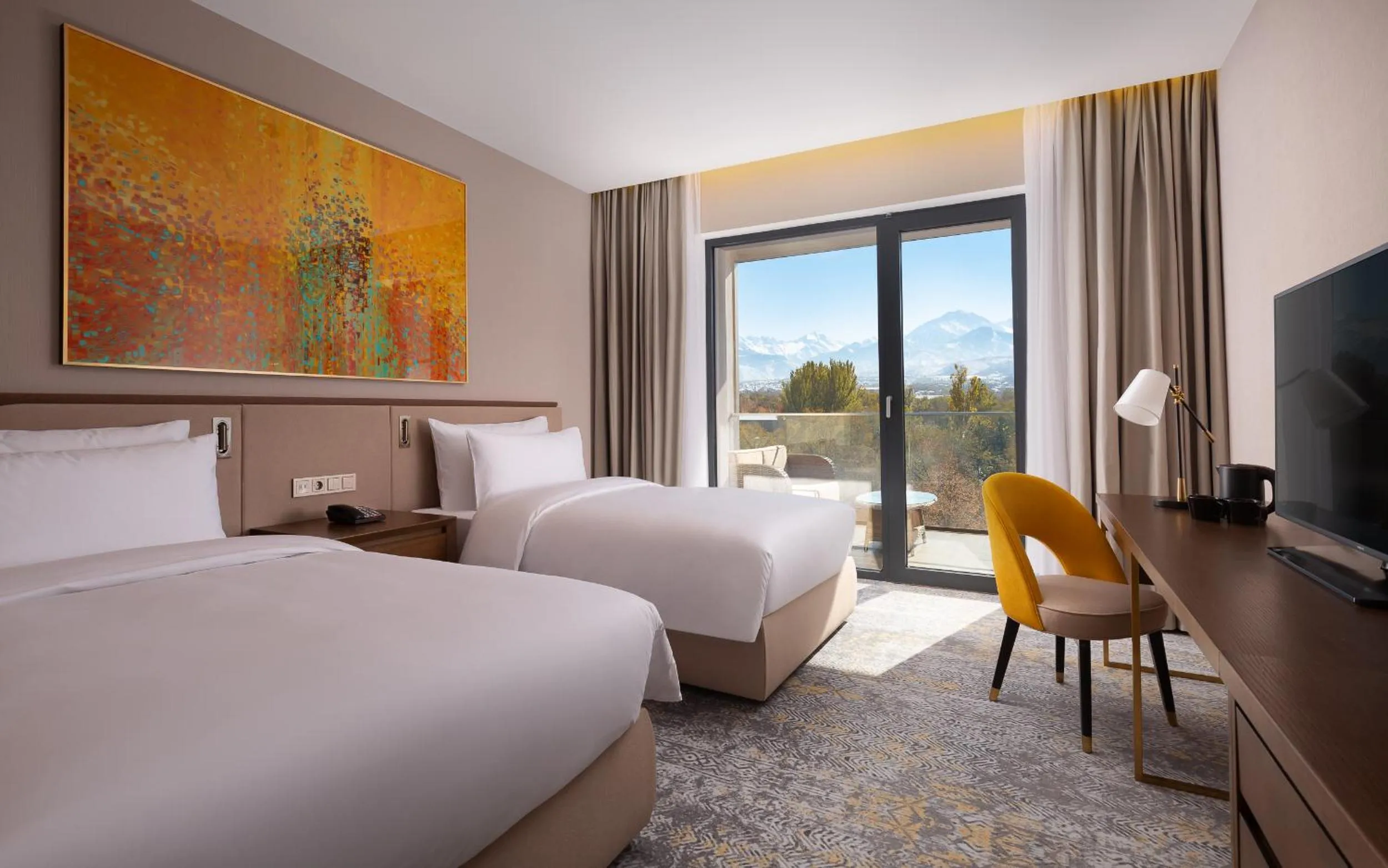 Bedroom, Bed in Swissôtel Wellness Resort Alatau Almaty