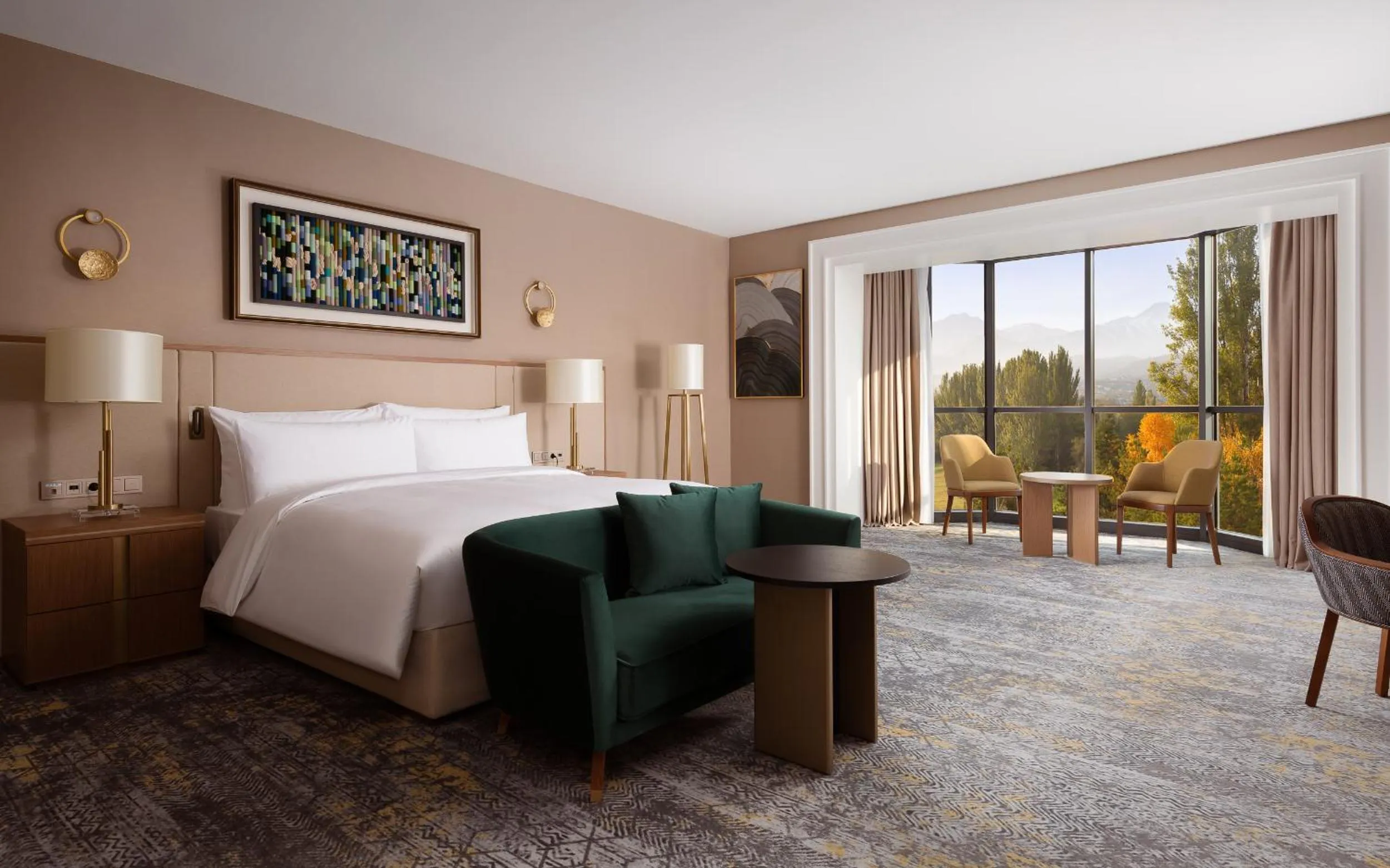 Bedroom, Bed in Swissôtel Wellness Resort Alatau Almaty