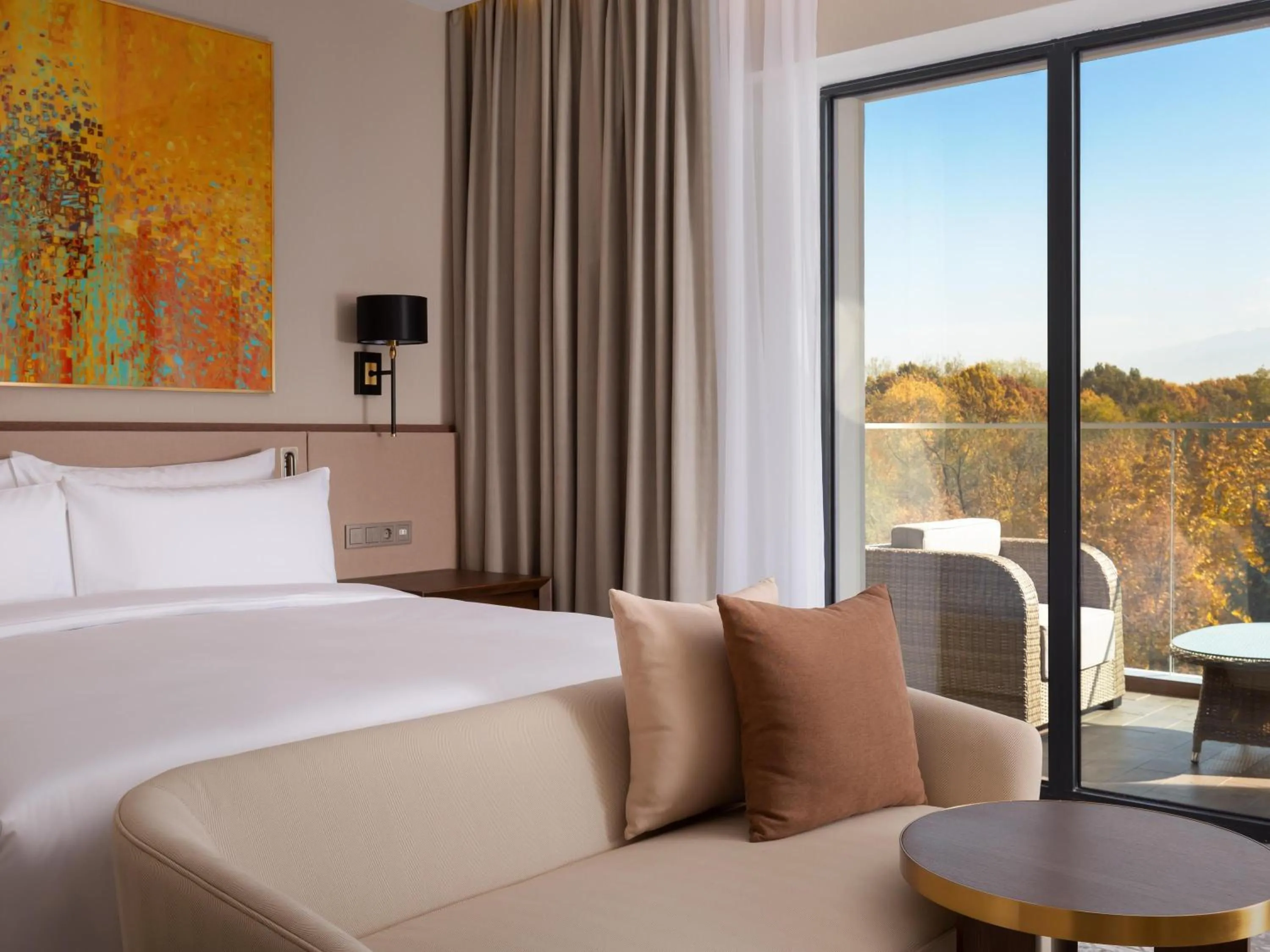 Bedroom, Bed in Swissôtel Wellness Resort Alatau Almaty