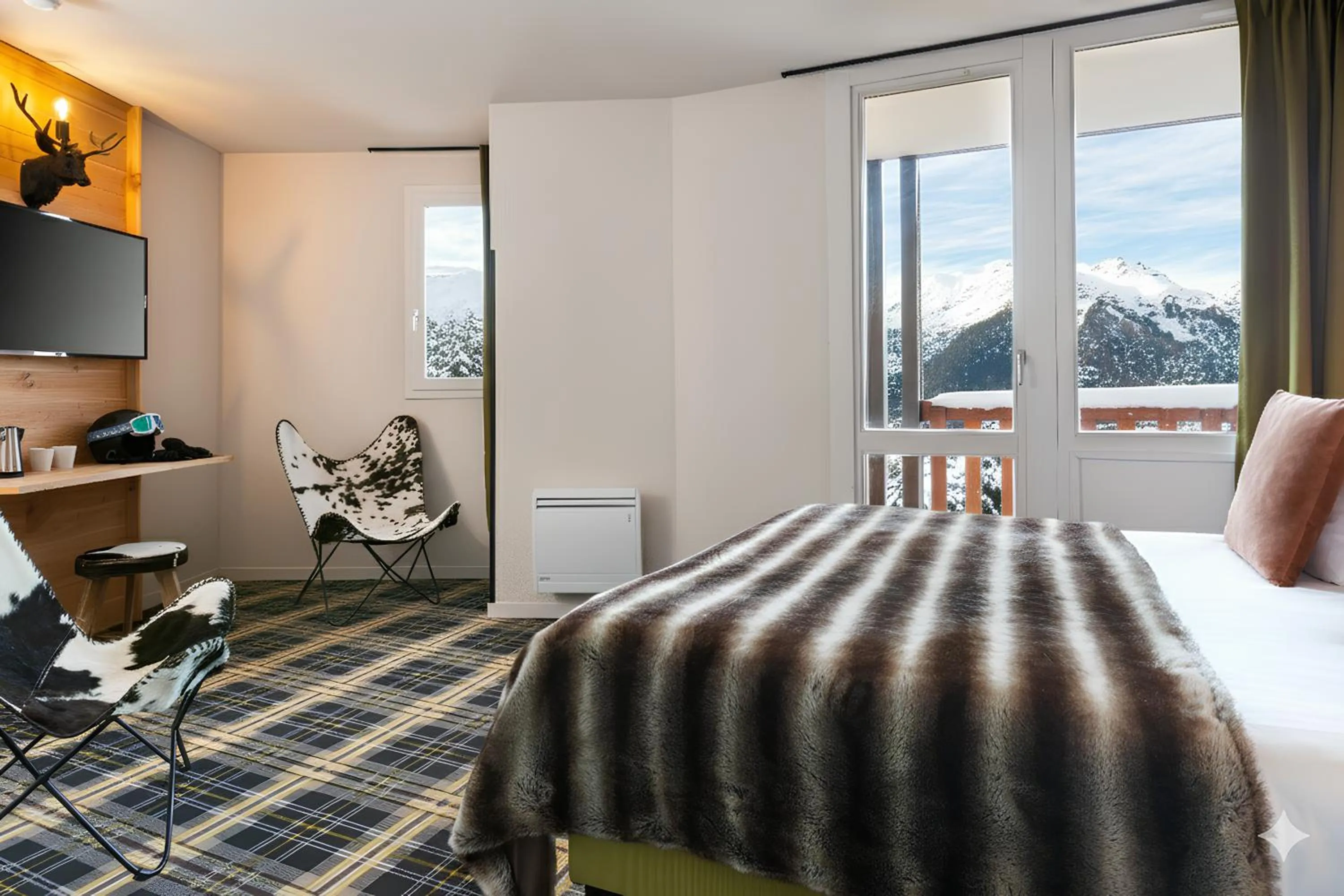 Bedroom, Bed in SOWELL Family La Lauzière