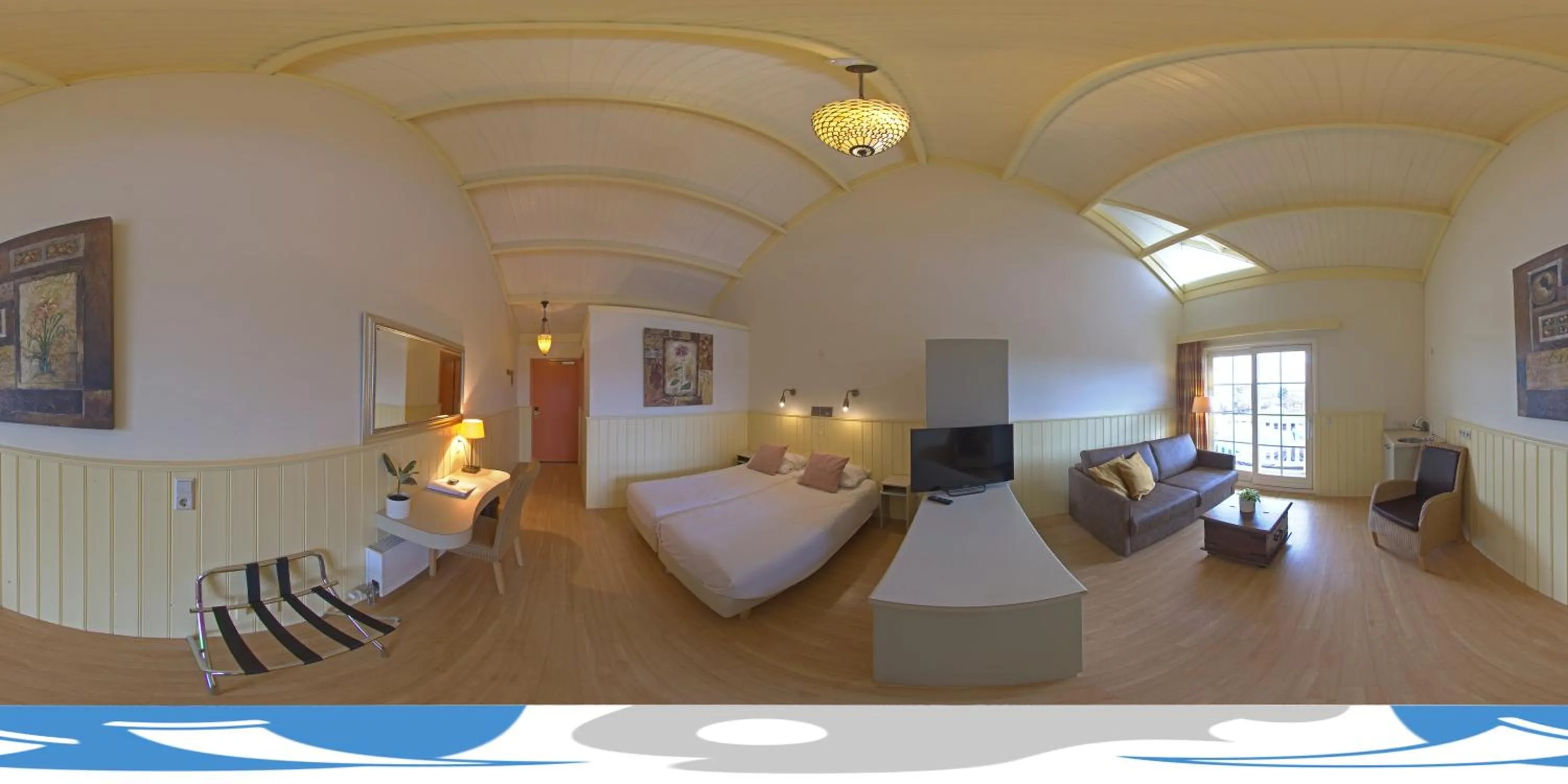 Bed in Jachthaven Hotel Borger