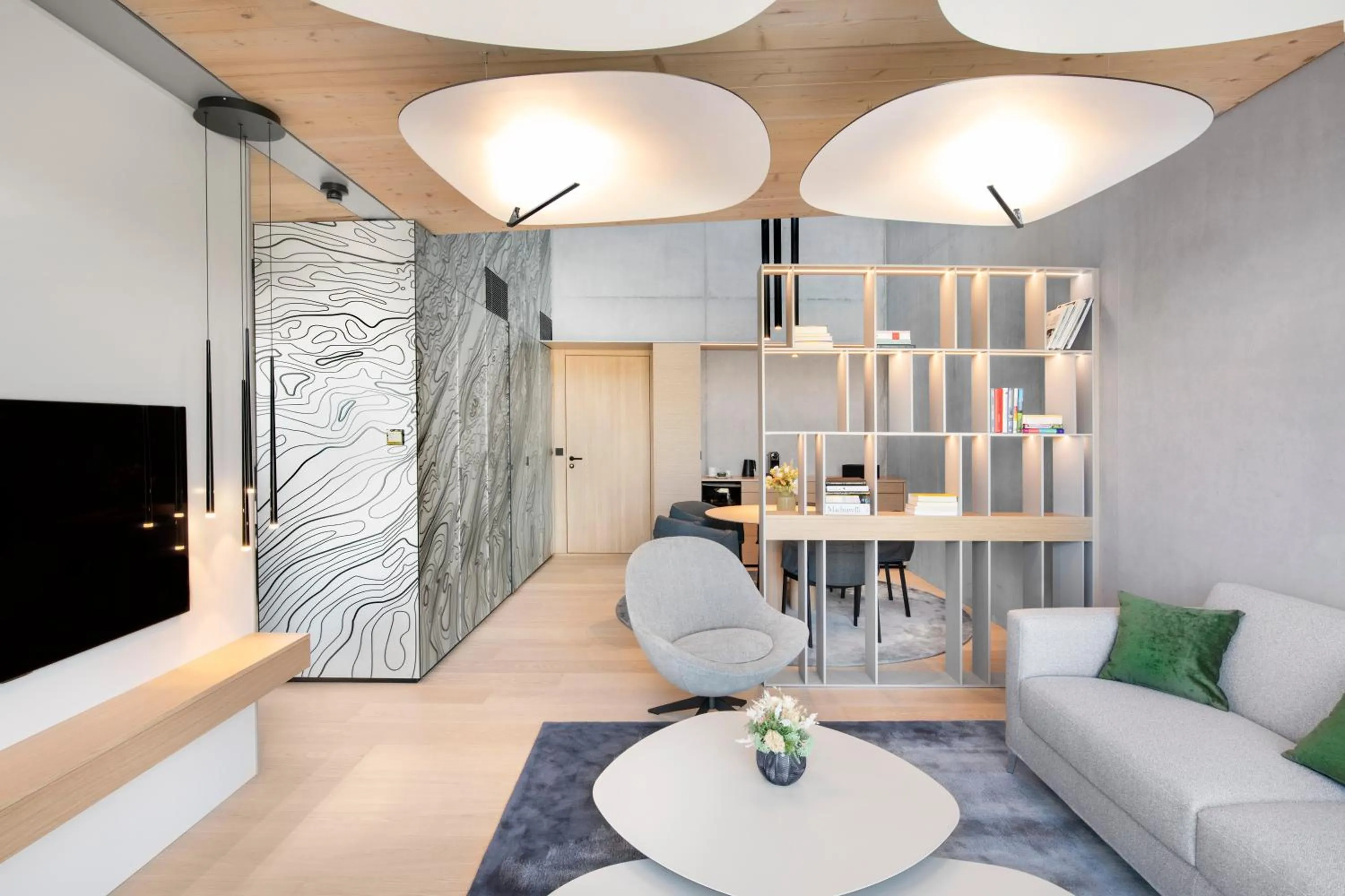 Living room in Hôtel des Horlogers