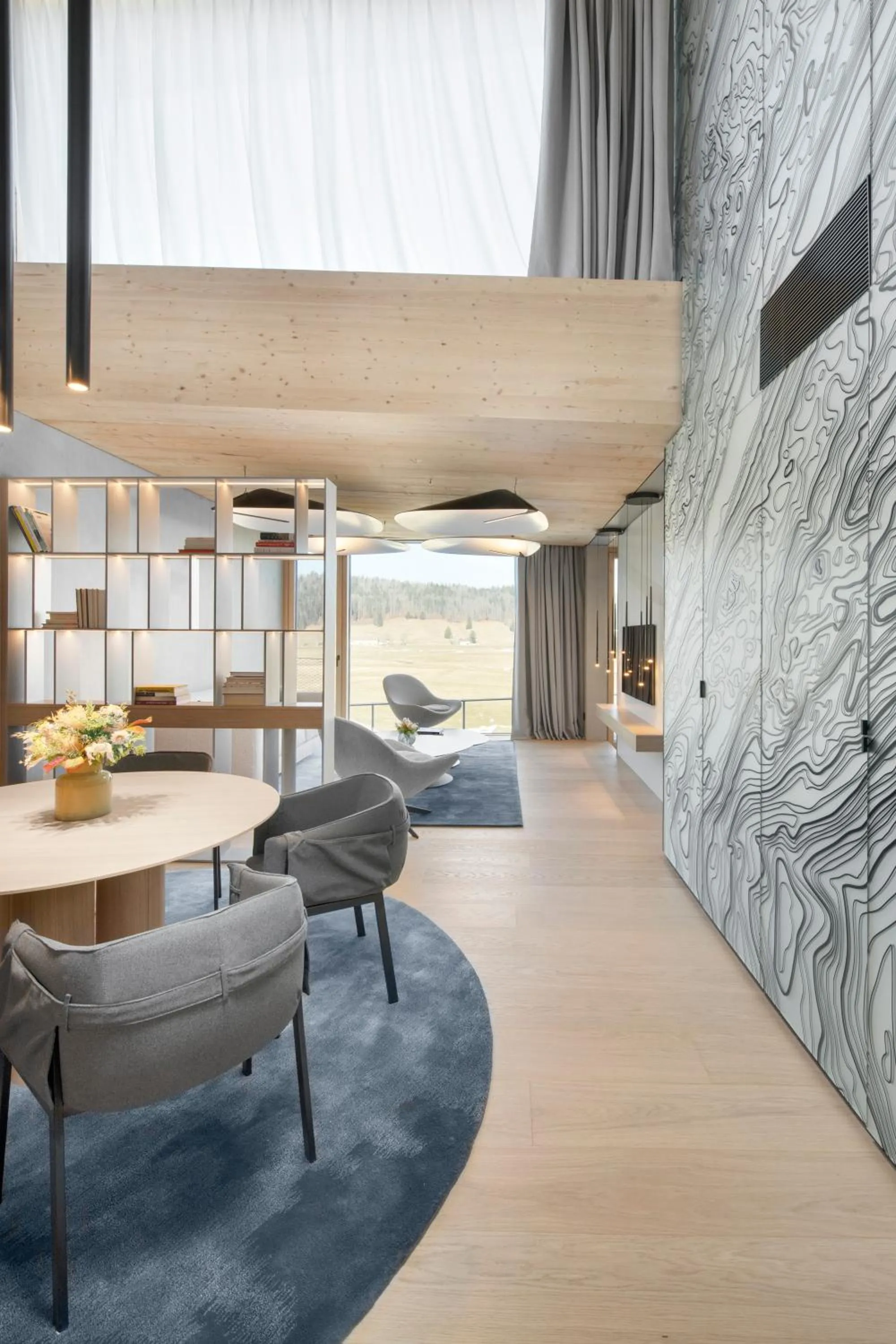 Living room in Hôtel des Horlogers