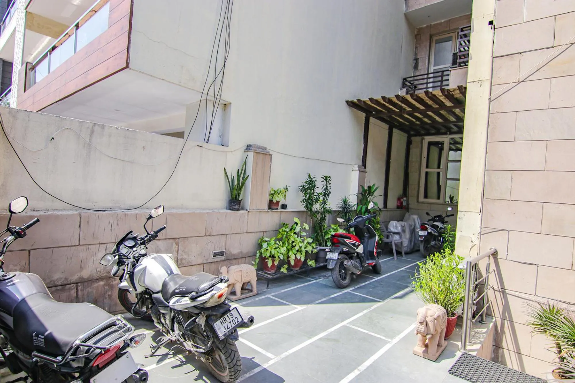 Parking in FabHotel JDM Residency