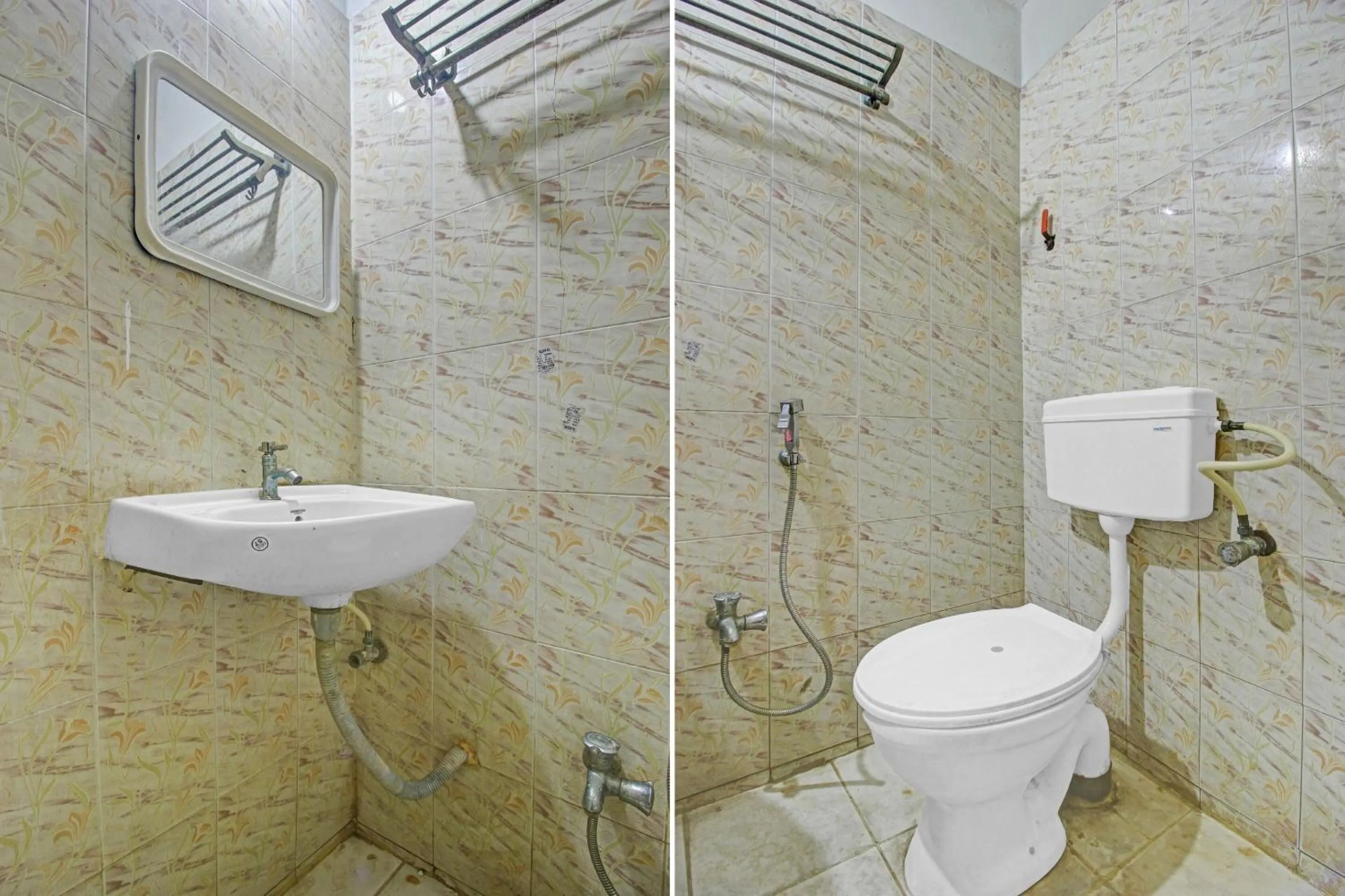 Bathroom in Hotel O Rahul International Hyderabad