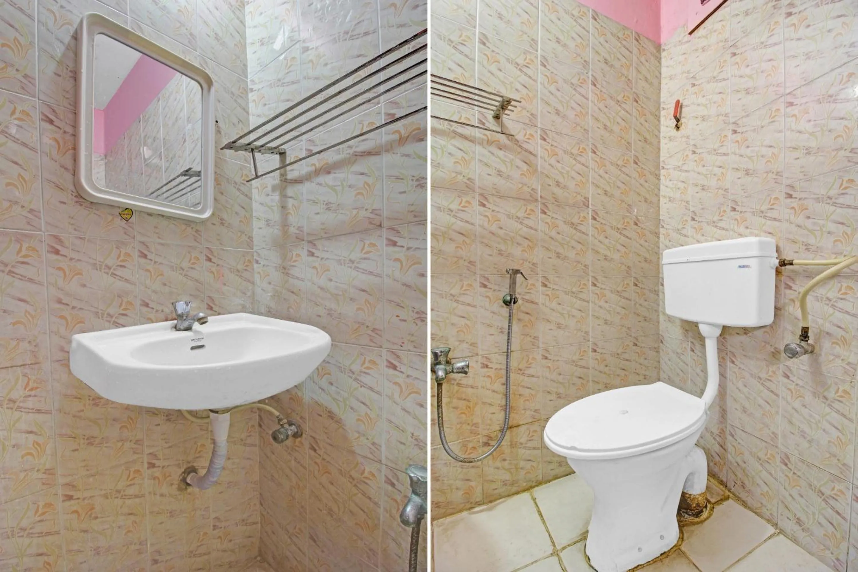 Bathroom in Hotel O Rahul International Hyderabad