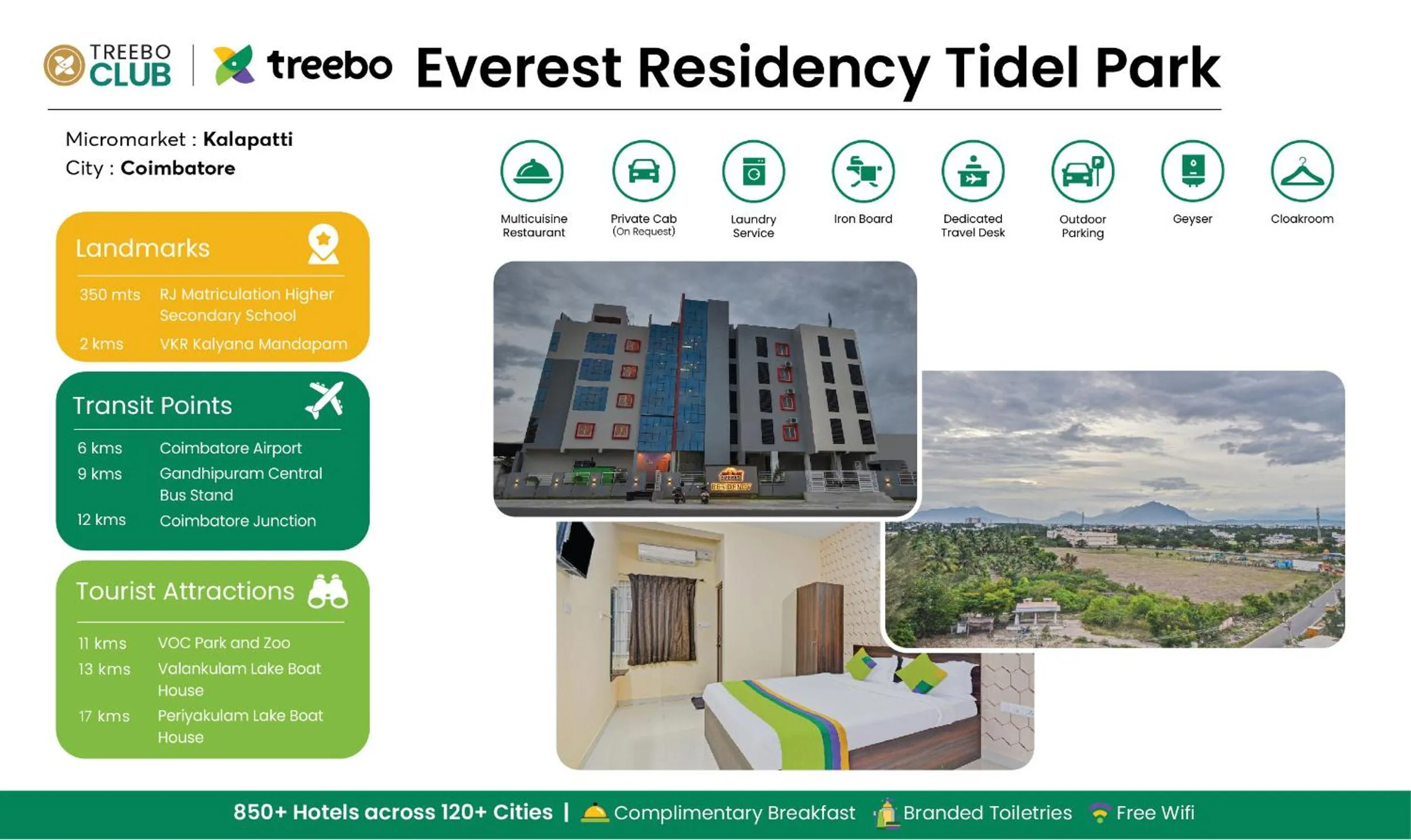 Treebo Everest Residency Tidel Park, 15 Mins From Coimbatore International Airport