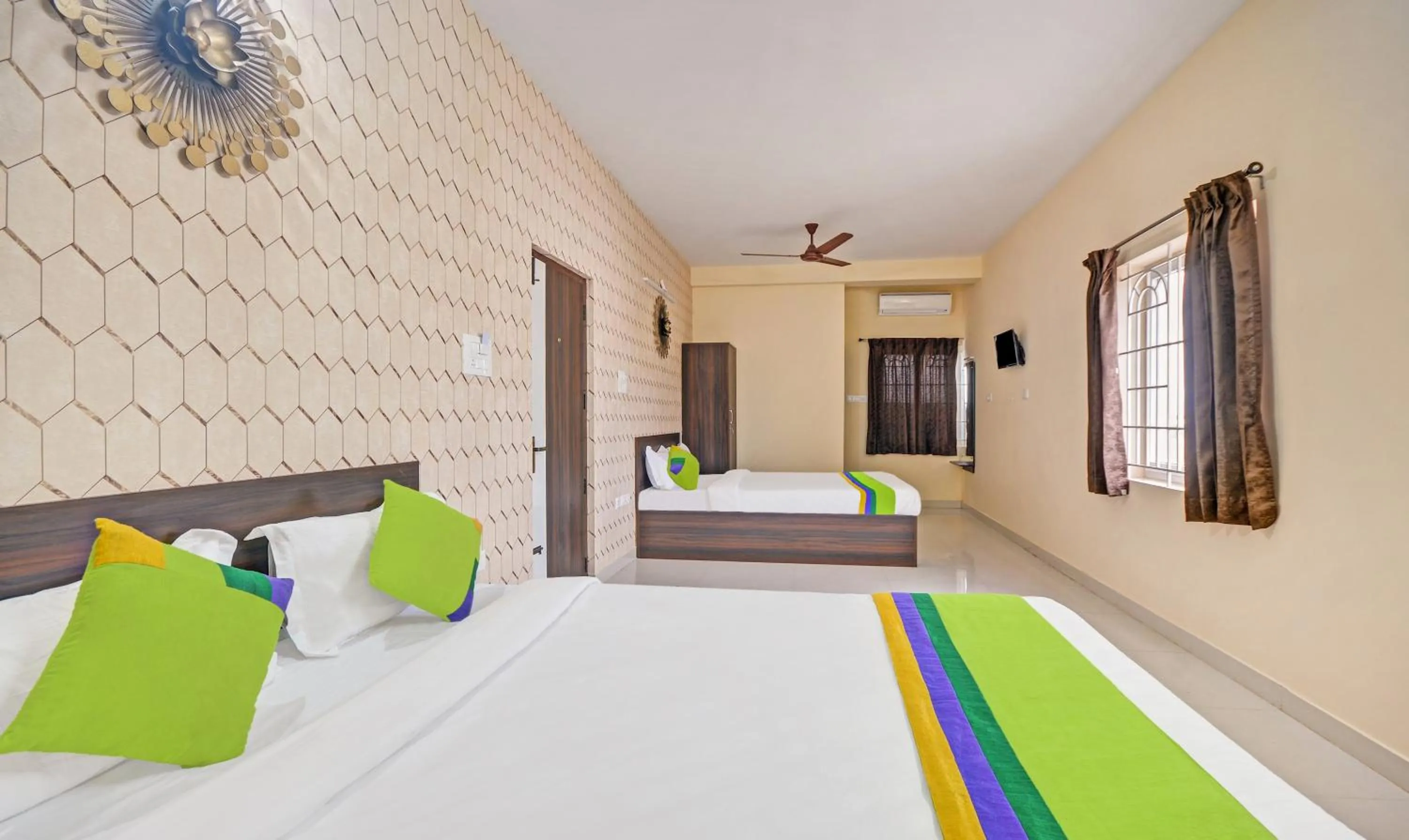 Bedroom, Bed in Treebo Everest Residency Tidel Park, 15 Mins From Coimbatore International Airport