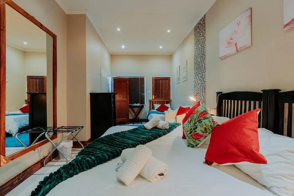 Bed in Riverbank Lodge