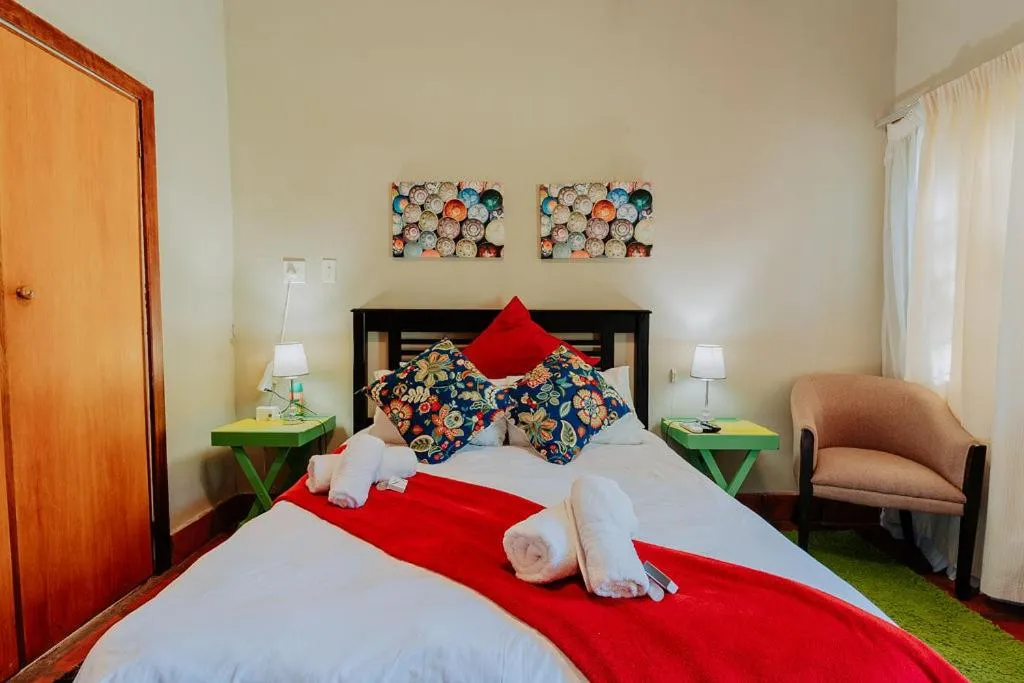 Bed in Riverbank Lodge