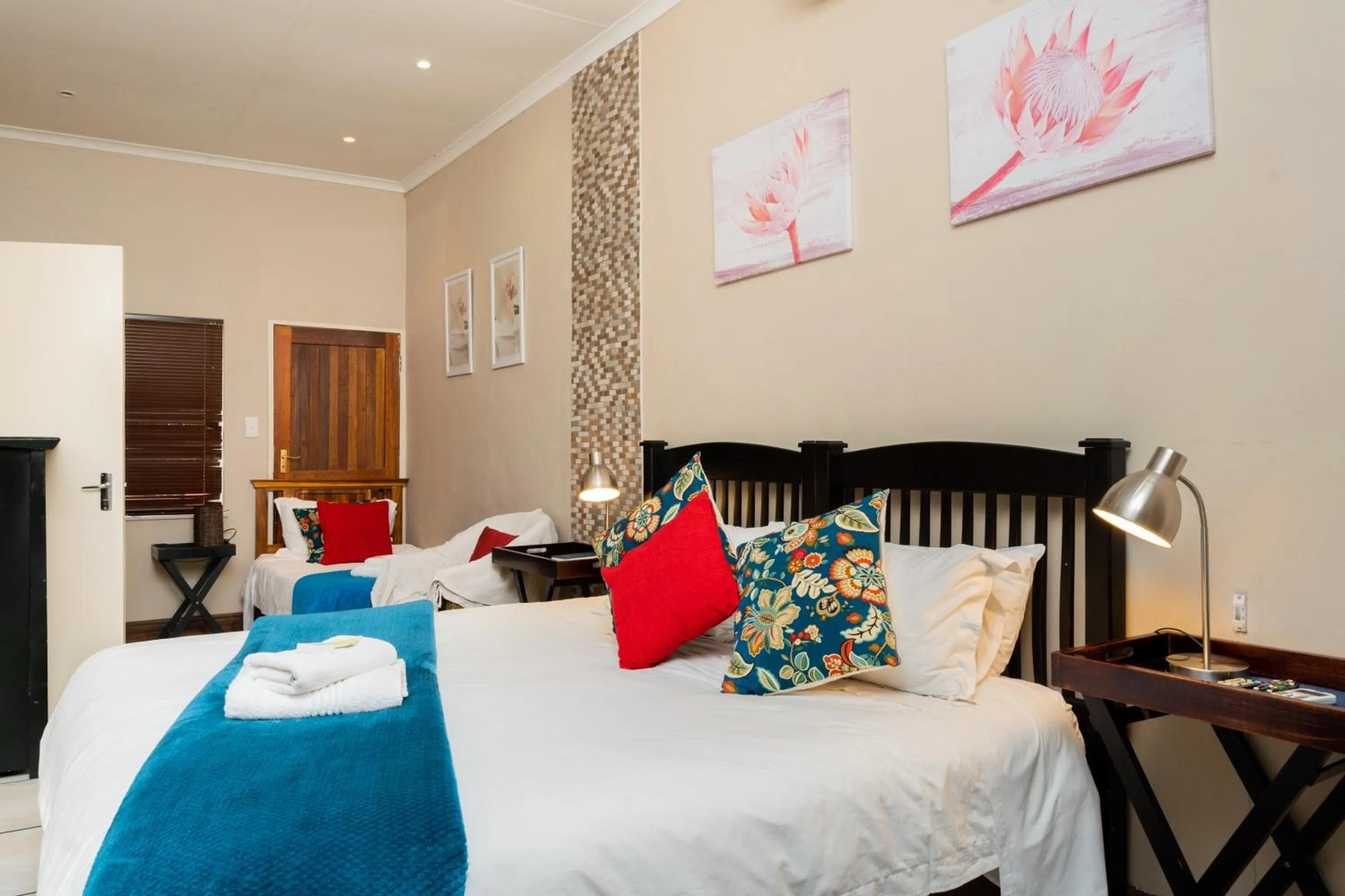 Bed in Riverbank Lodge