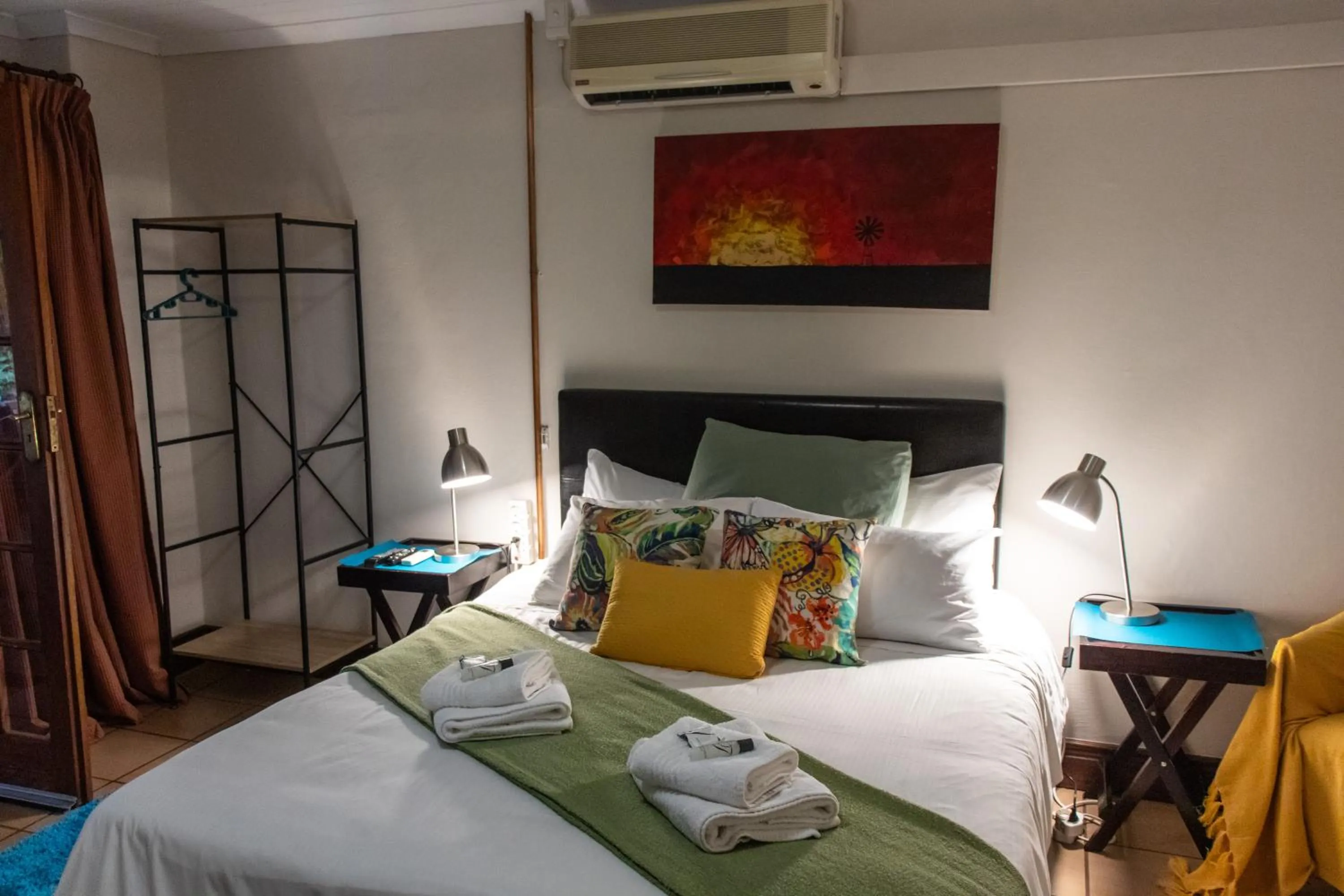 Bed in Riverbank Lodge