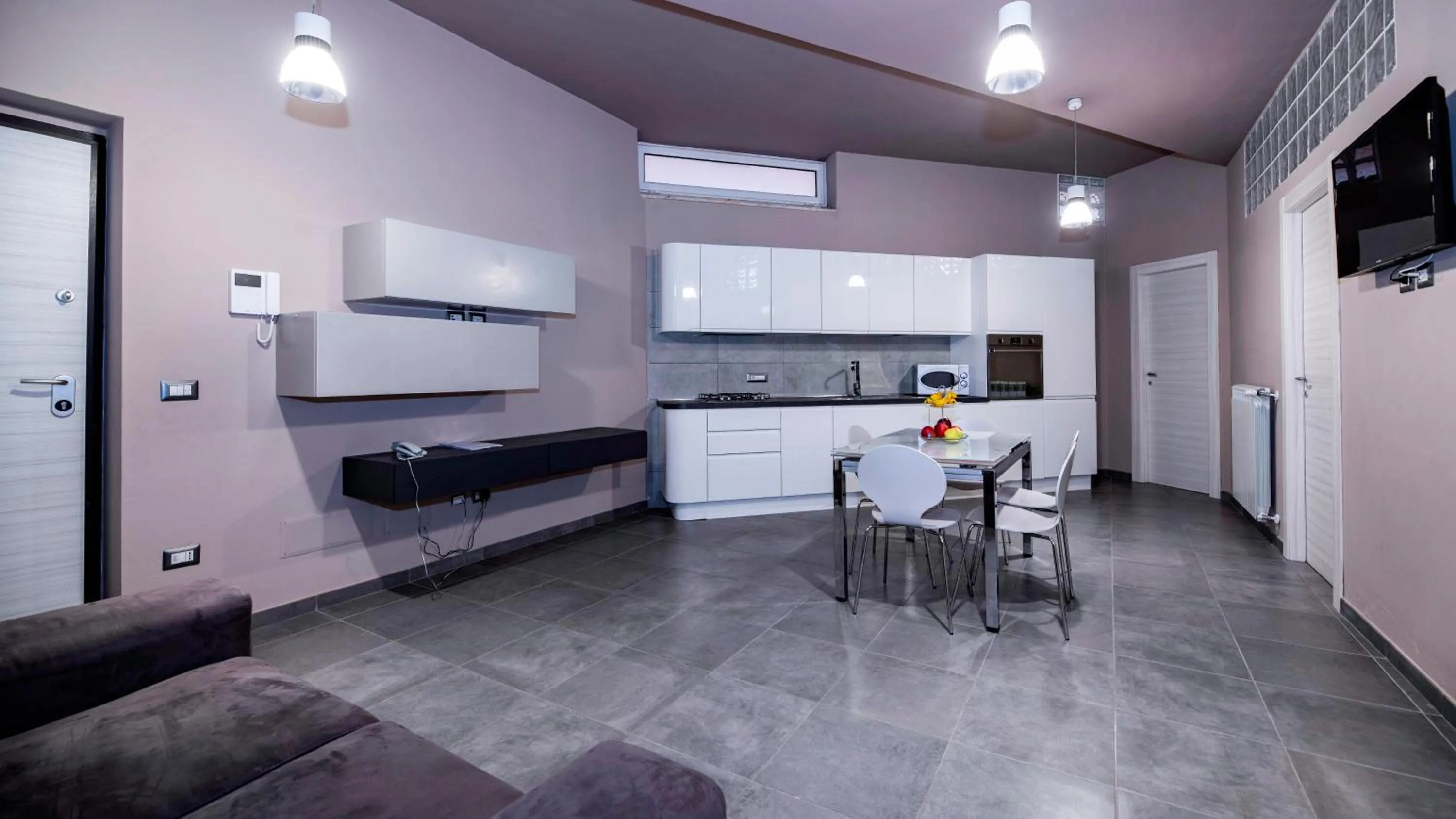 Kitchen or kitchenette in Eracle Hotel