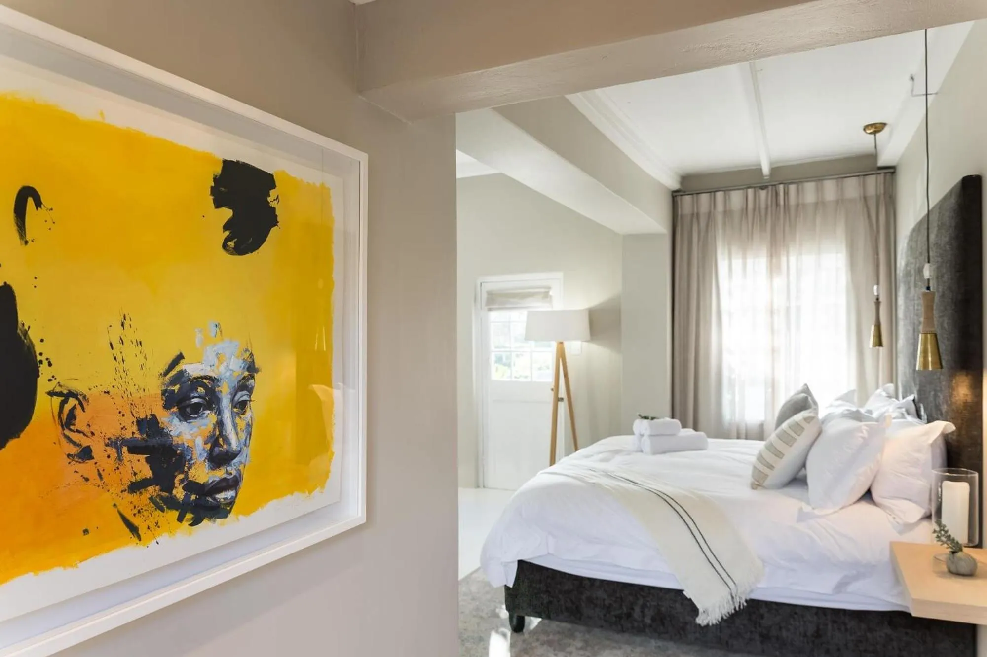 Decorative detail, Bed in Macaron Boutique Guest House