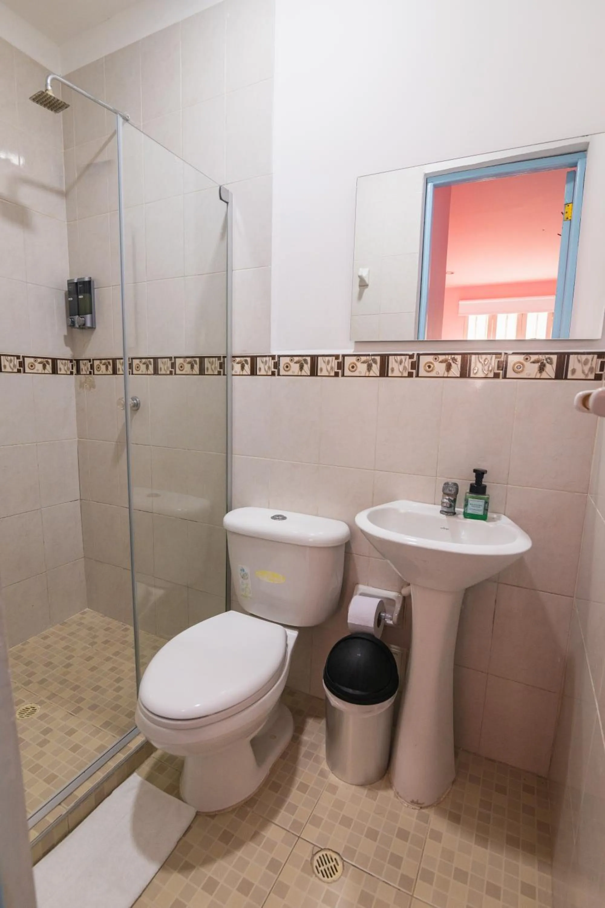 Shower in San Felicin Hostel